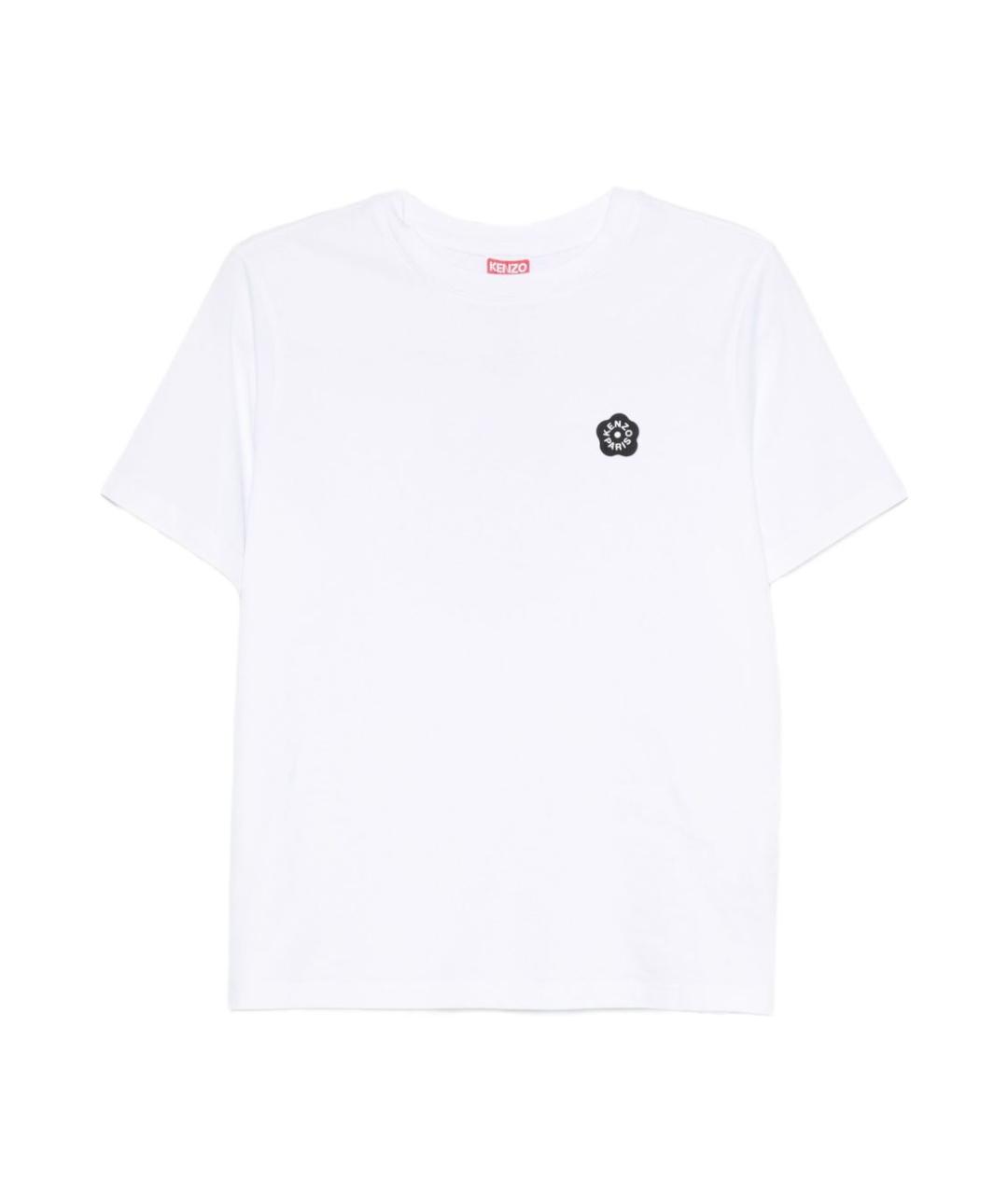 KENZO Белая хлопковая футболка, фото 1