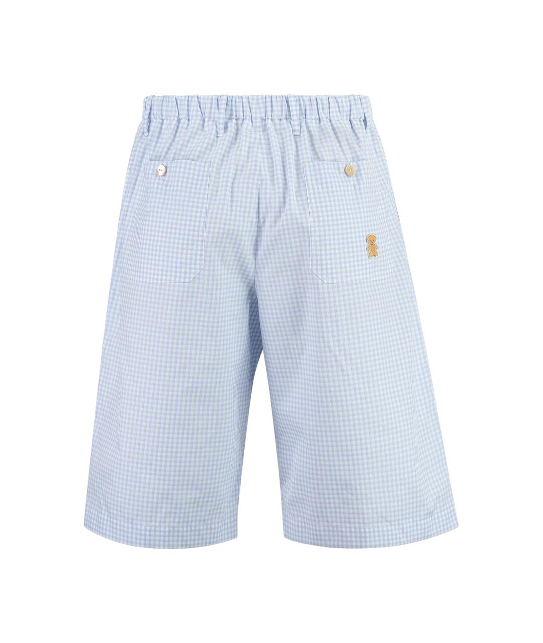 GUCCI Голубые хлопковые шорты, фото 2