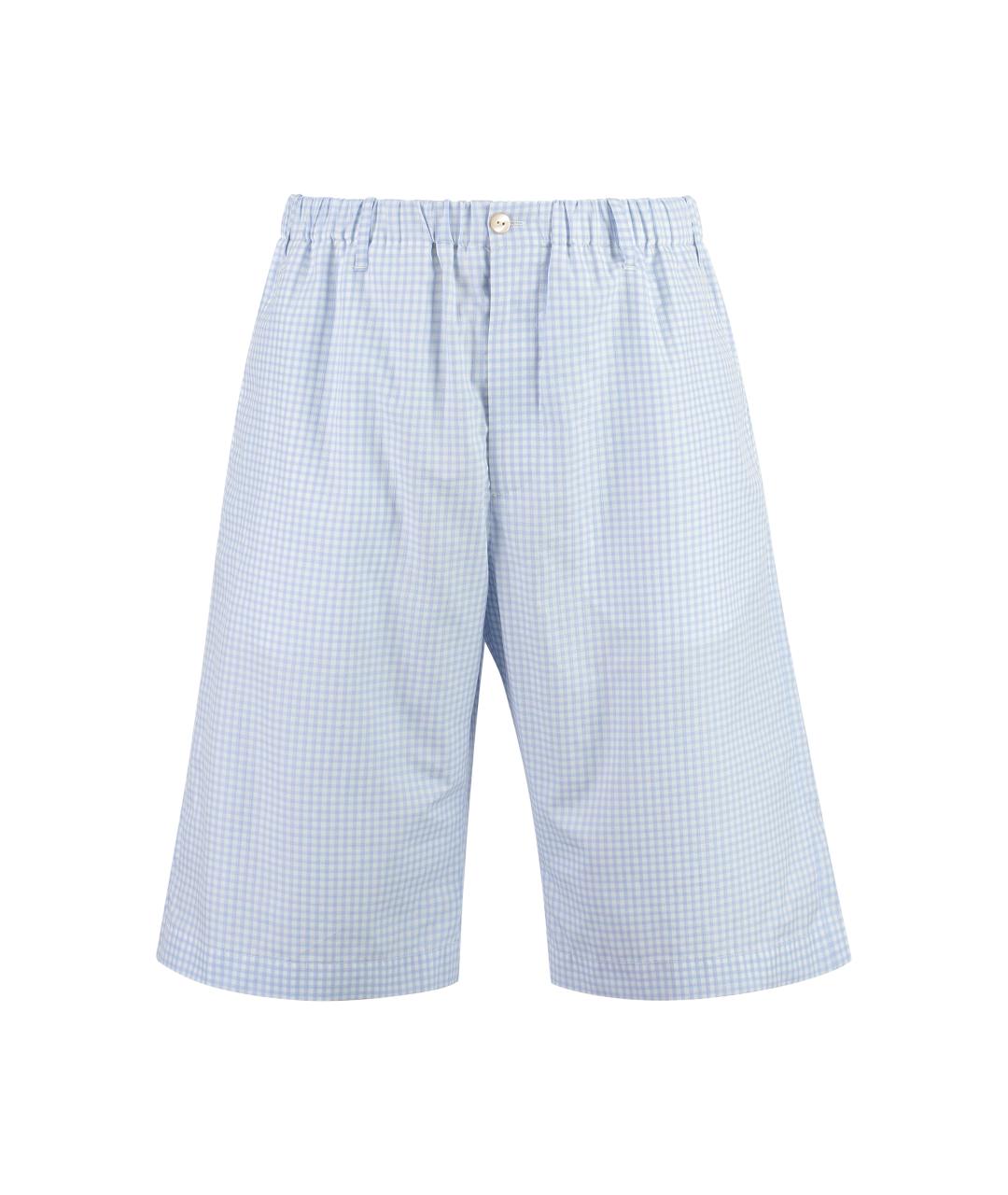 GUCCI Голубые хлопковые шорты, фото 1