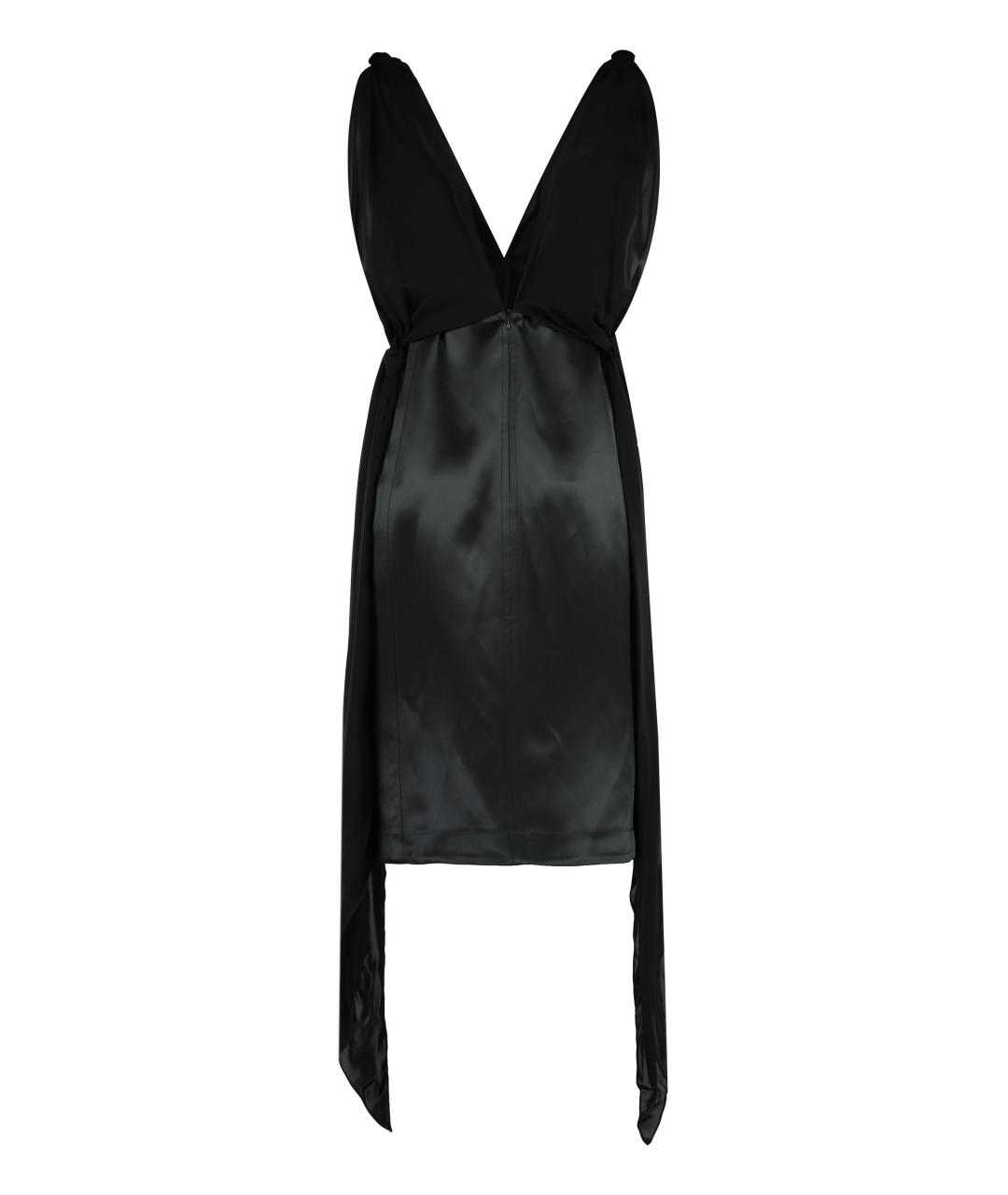 BOTTEGA VENETA Черное шелковое вечернее платье, фото 2