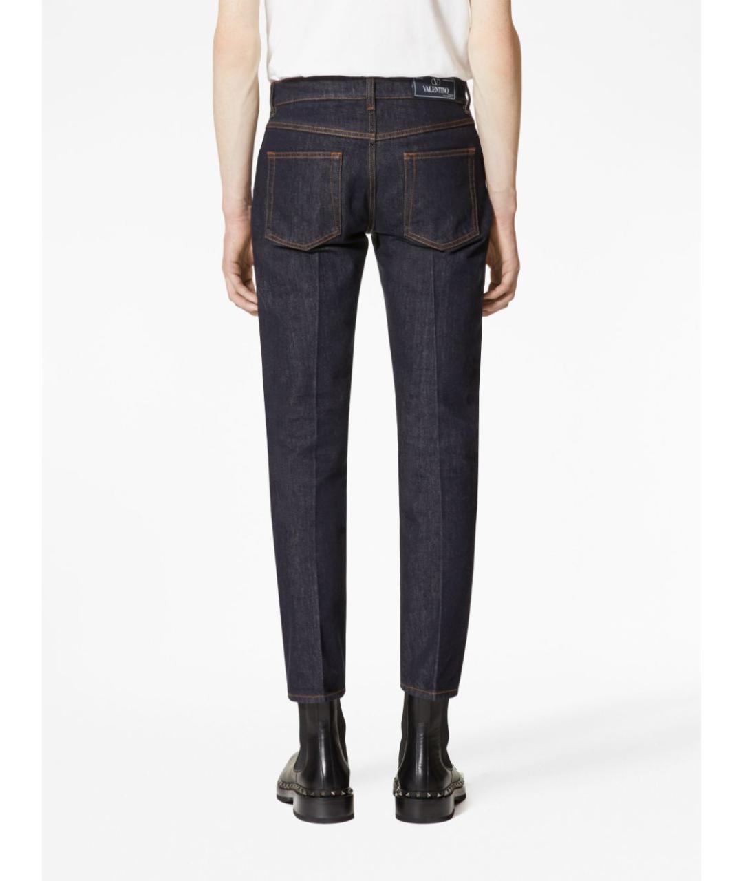 VALENTINO Синие хлопковые джинсы скинни, фото 4