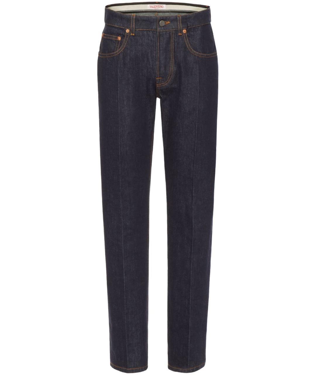 VALENTINO Синие хлопковые джинсы скинни, фото 1