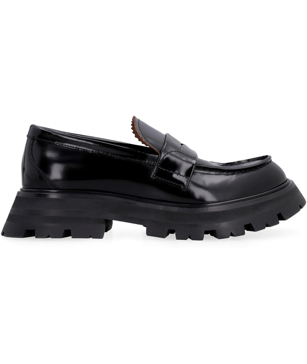 ALEXANDER MCQUEEN Черные кожаные лоферы, фото 2