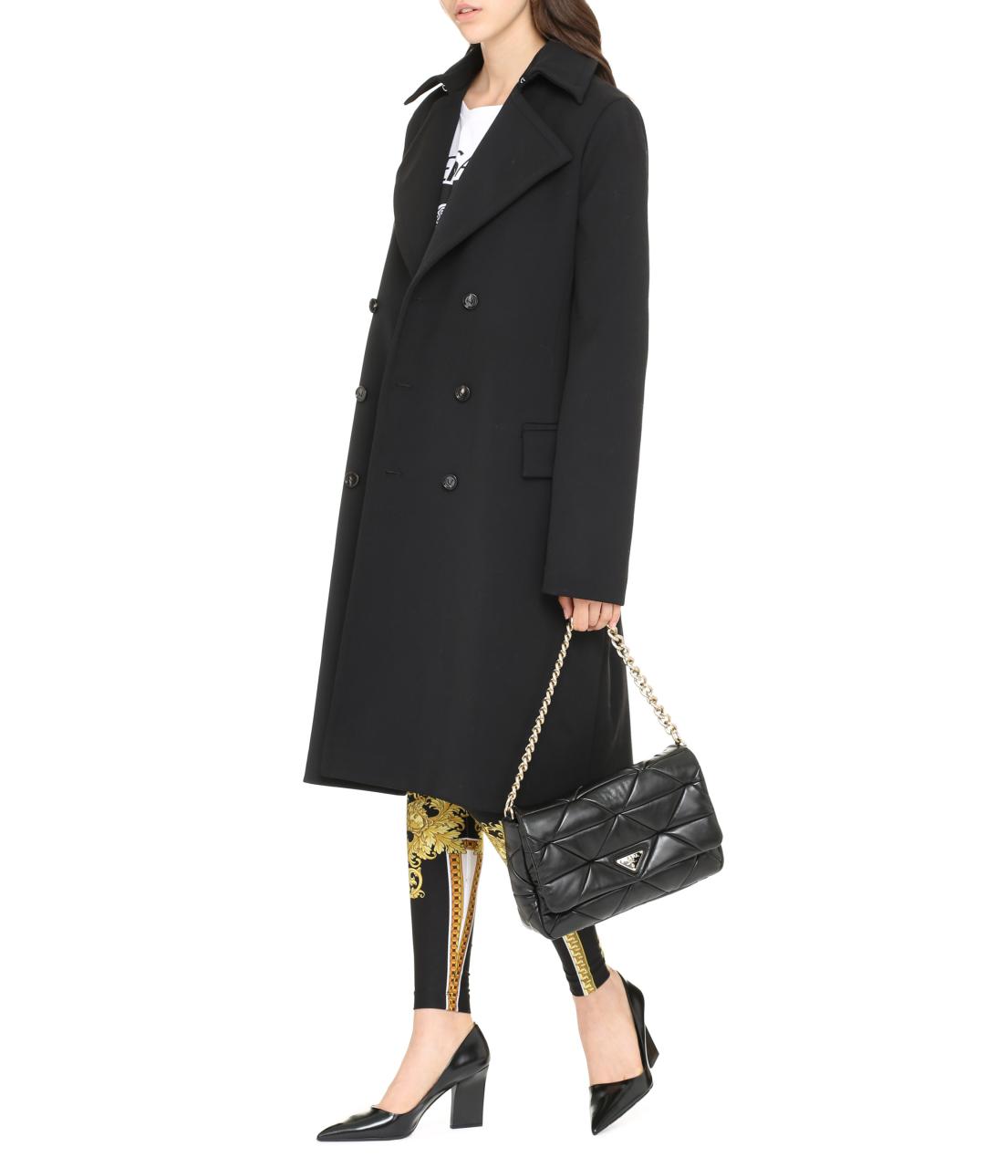 BOTTEGA VENETA Черное шерстяное пальто, фото 3