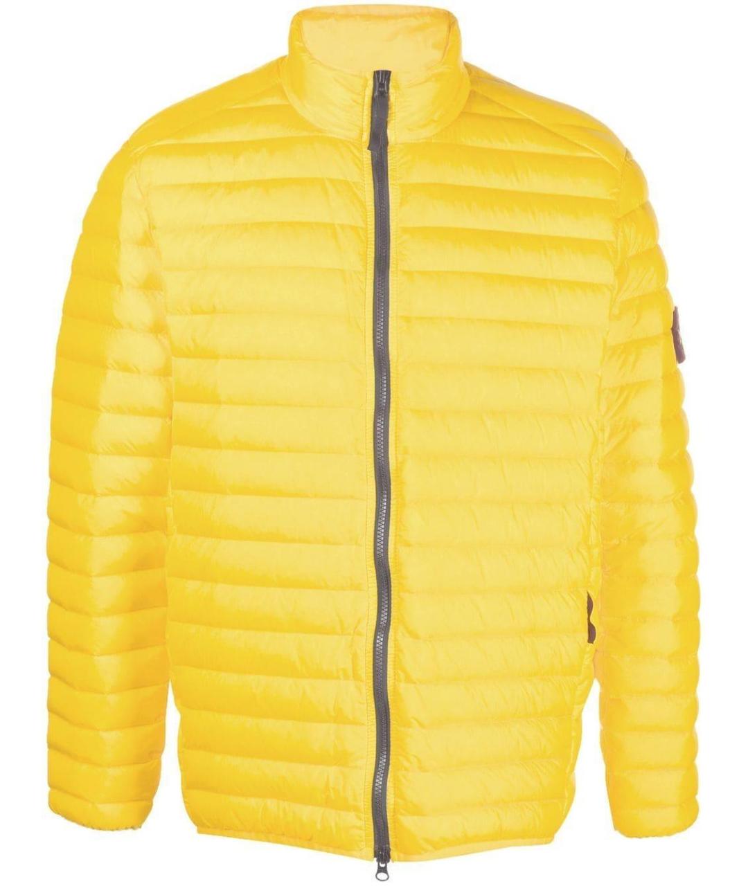 STONE ISLAND Желтая полиэстеровая куртка, фото 1