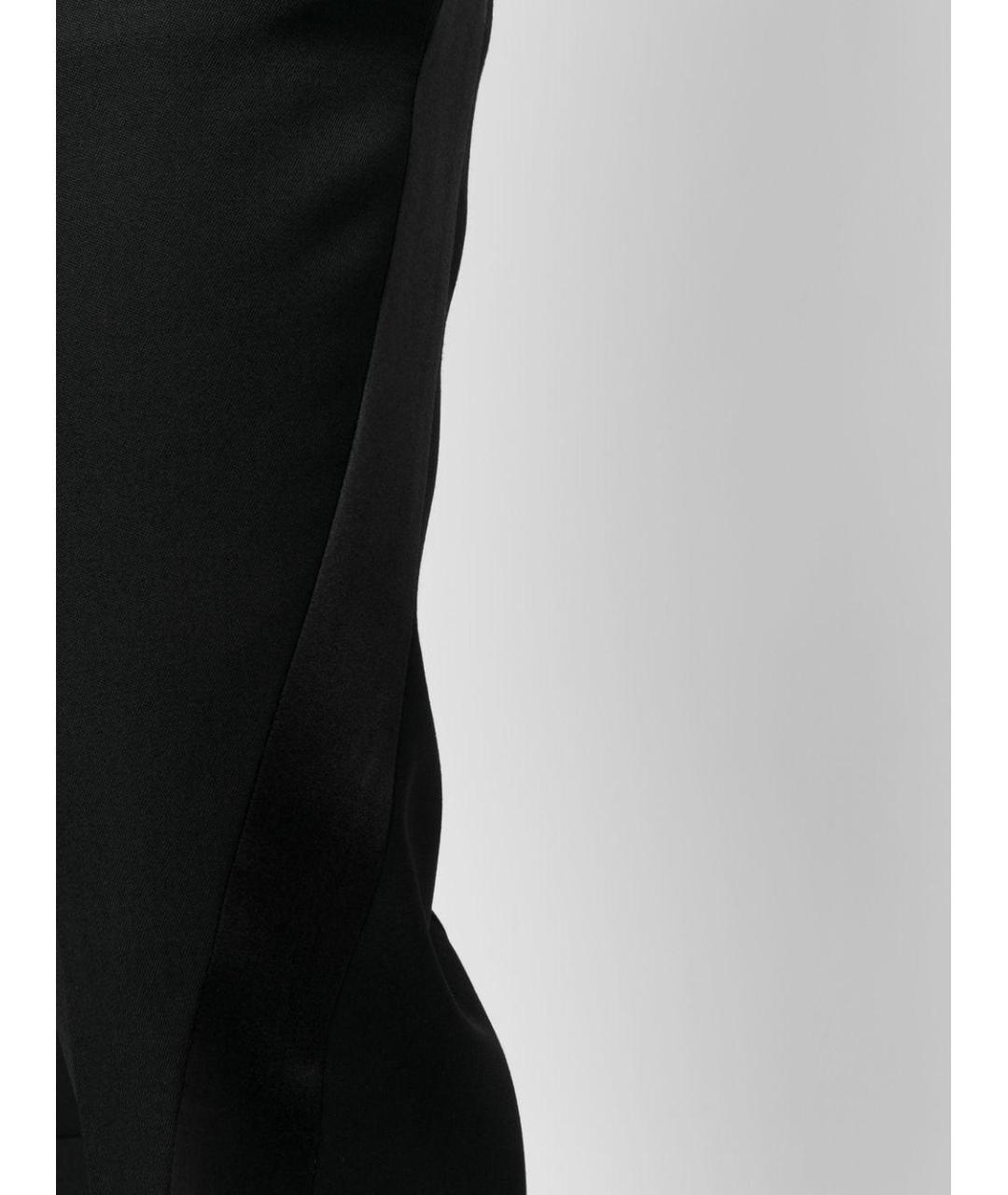 ALEXANDER MCQUEEN Черные шерстяные повседневные брюки, фото 5