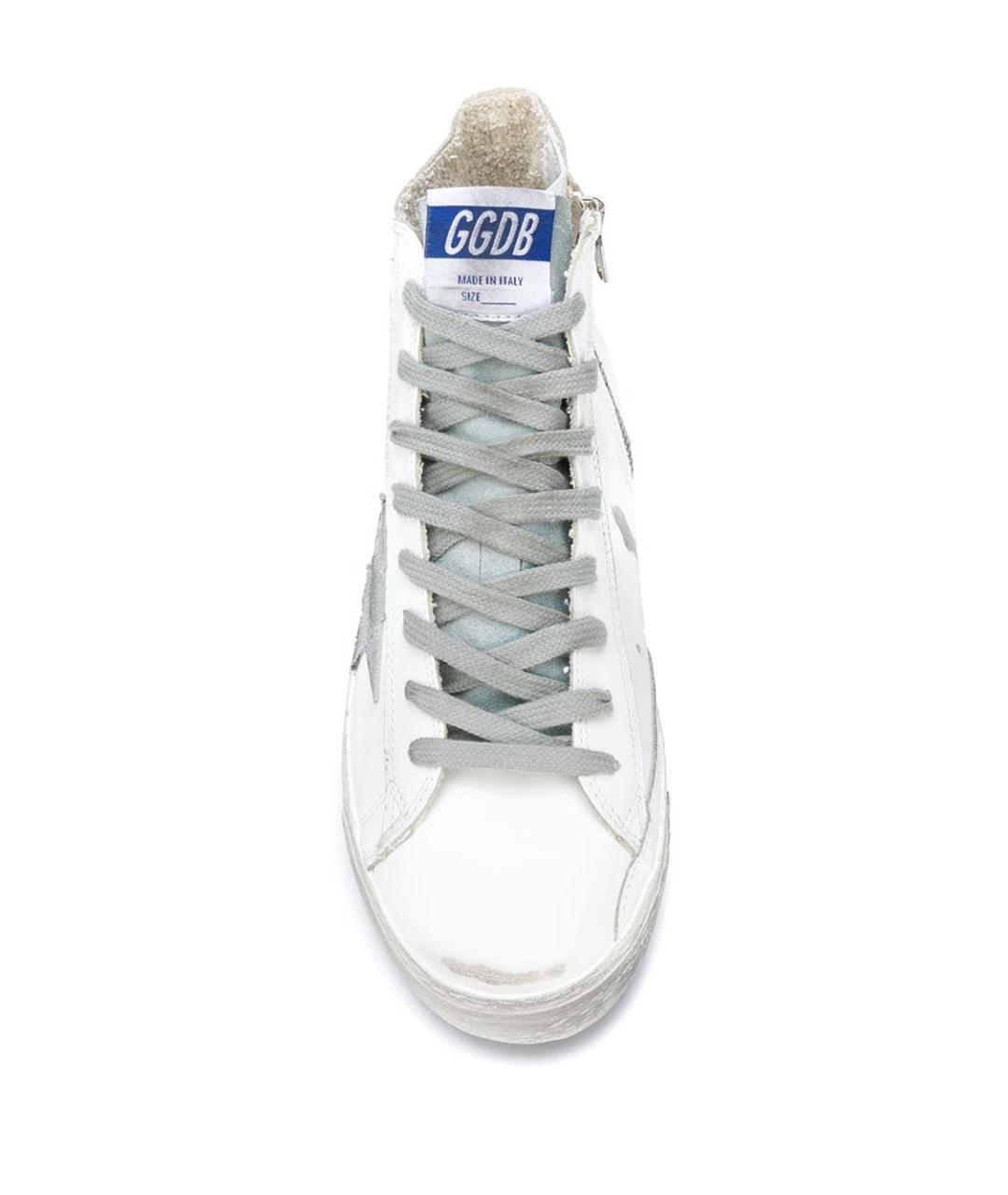 GOLDEN GOOSE DELUXE BRAND Белые кожаные кеды, фото 4