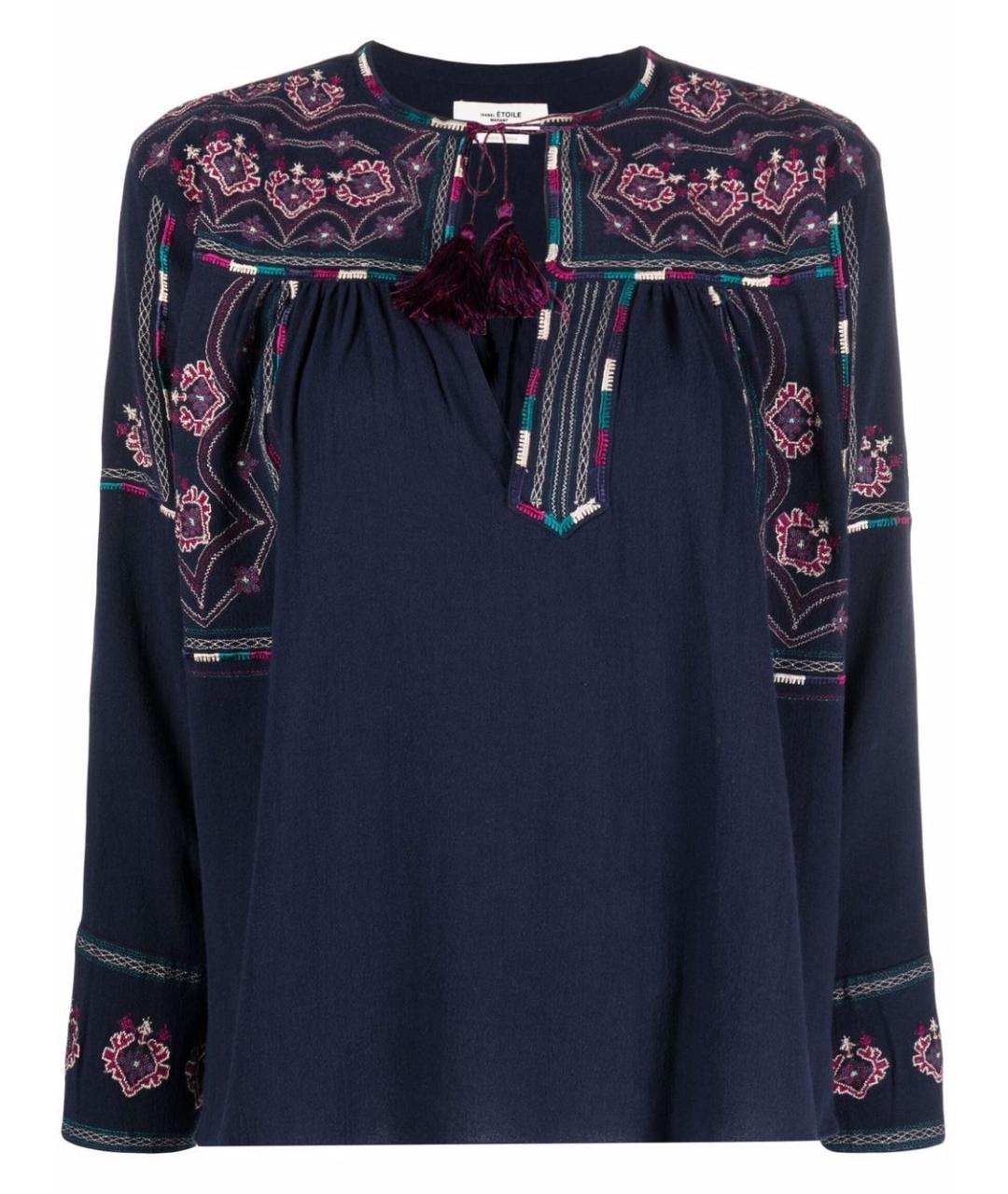ISABEL MARANT Синяя хлопковая блузы, фото 1
