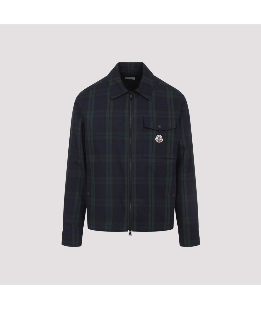 MONCLER Синяя хлопковая куртка, фото 2