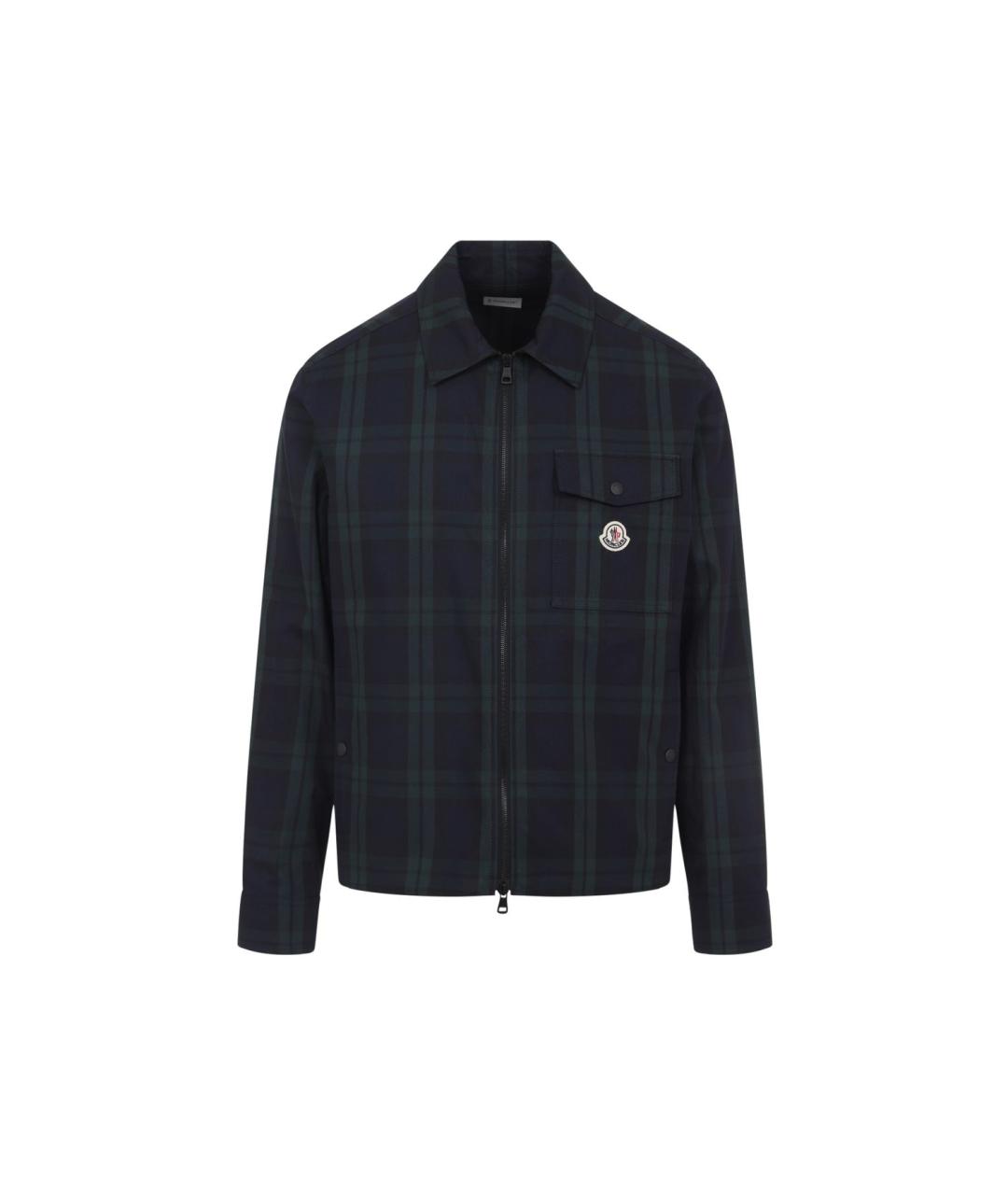 MONCLER Синяя хлопковая куртка, фото 1