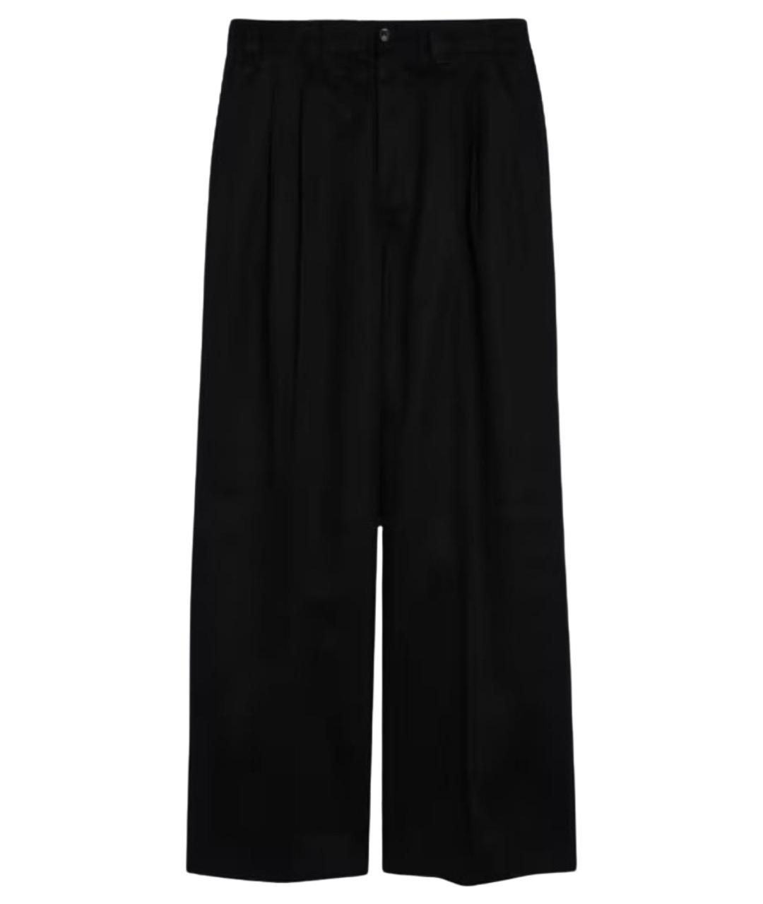 MAISON MARGIELA Черные полиэстеровые брюки чинос, фото 1