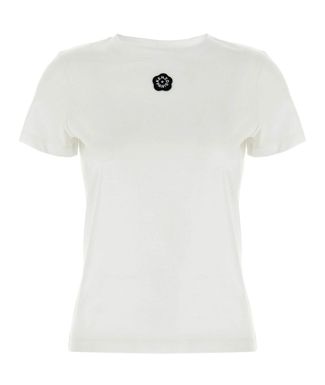 KENZO Белая хлопковая футболка, фото 1