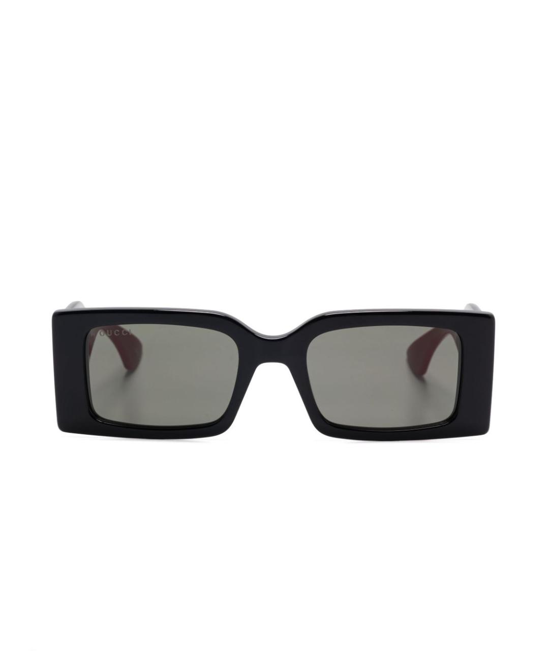 GUCCI Черные пластиковые солнцезащитные очки, фото 1