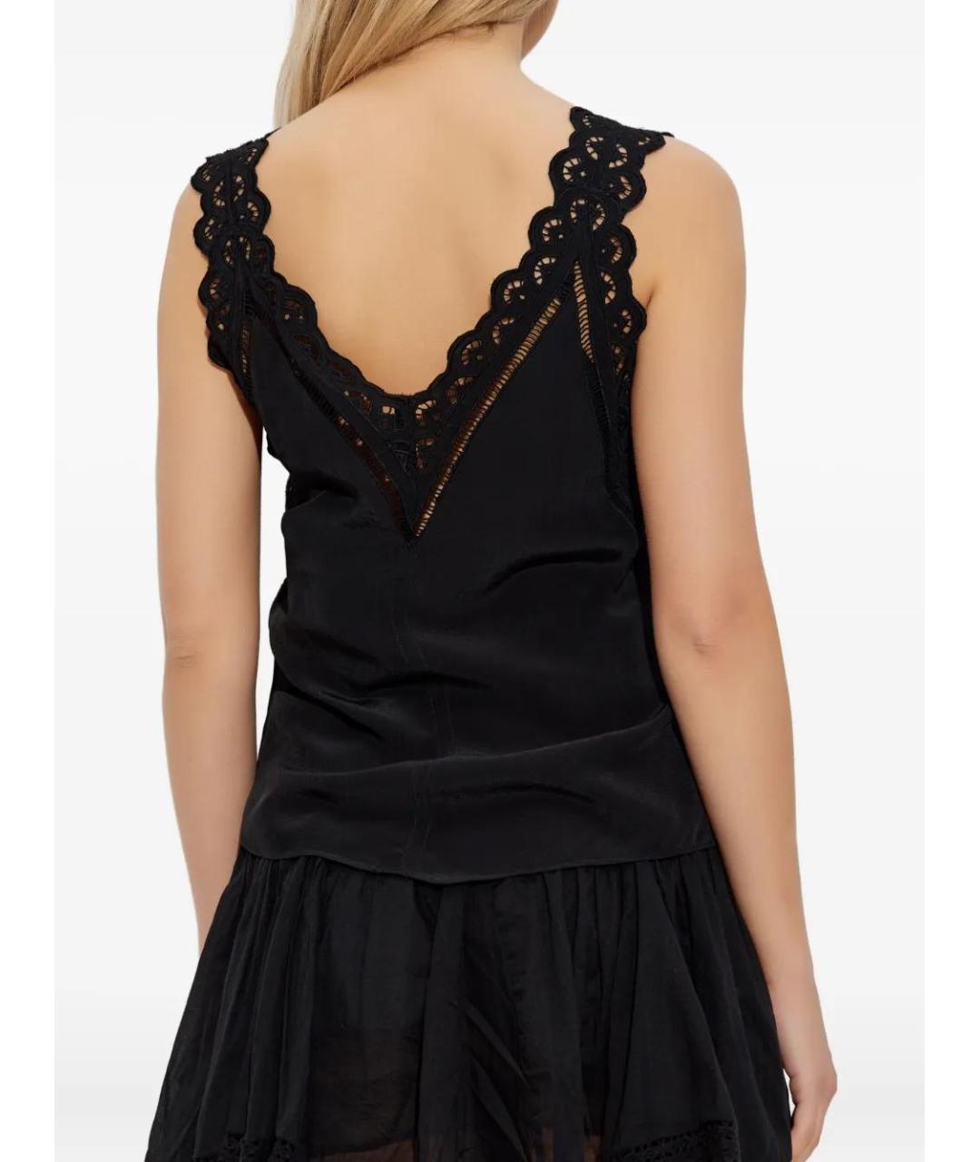 ISABEL MARANT Черная вискозная майка, фото 4