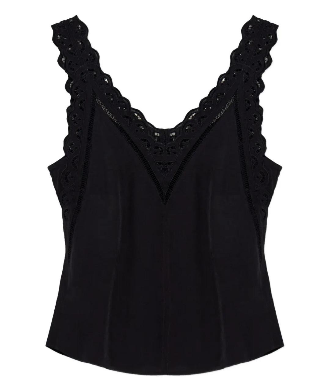 ISABEL MARANT Черная вискозная майка, фото 1