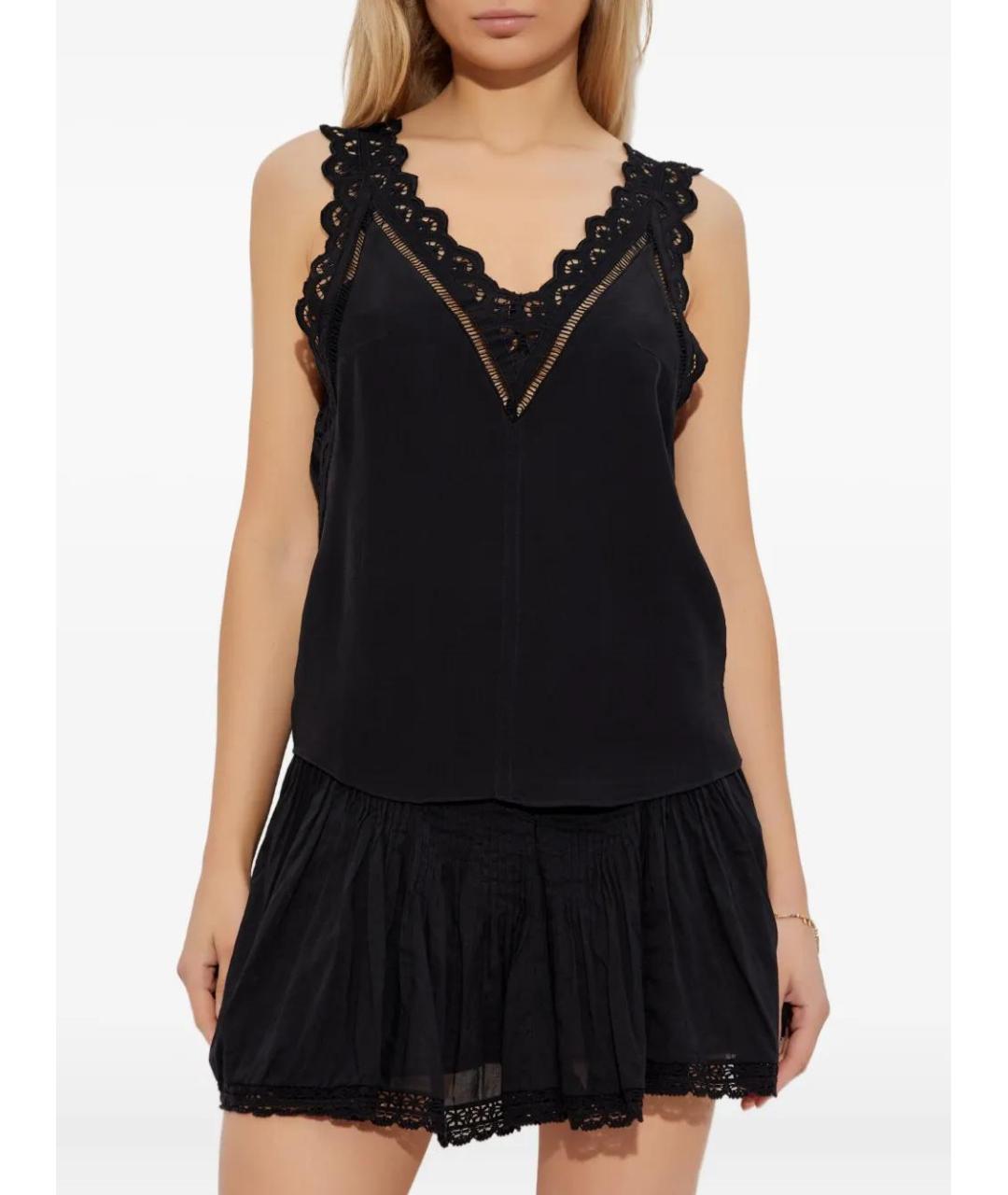 ISABEL MARANT Черная вискозная майка, фото 3