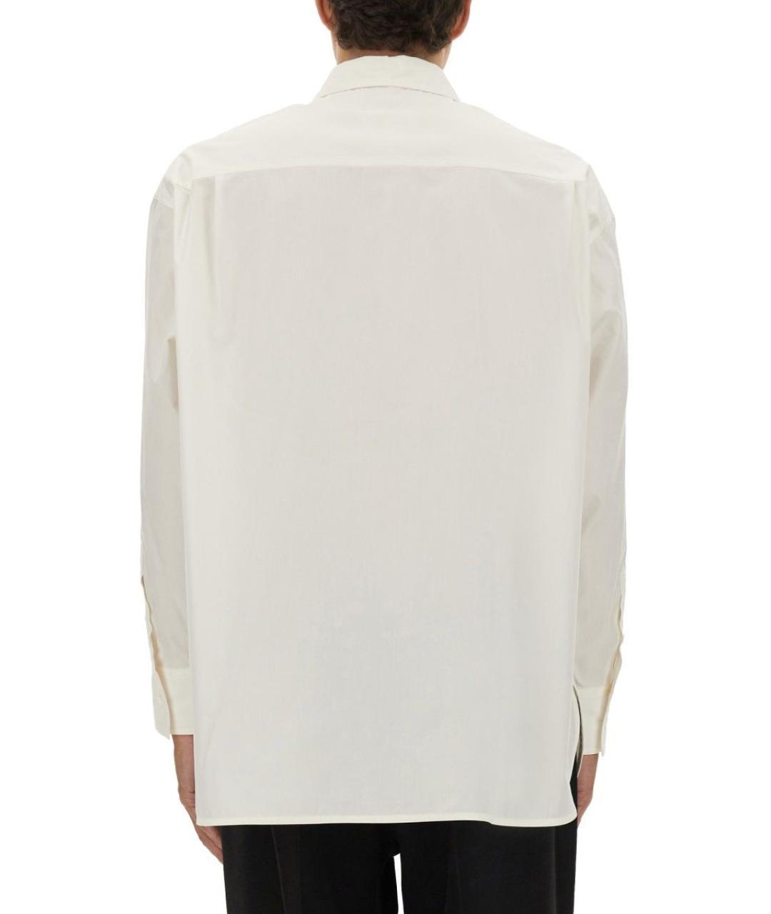 MM6 MAISON MARGIELA Белая хлопковая кэжуал рубашка, фото 4