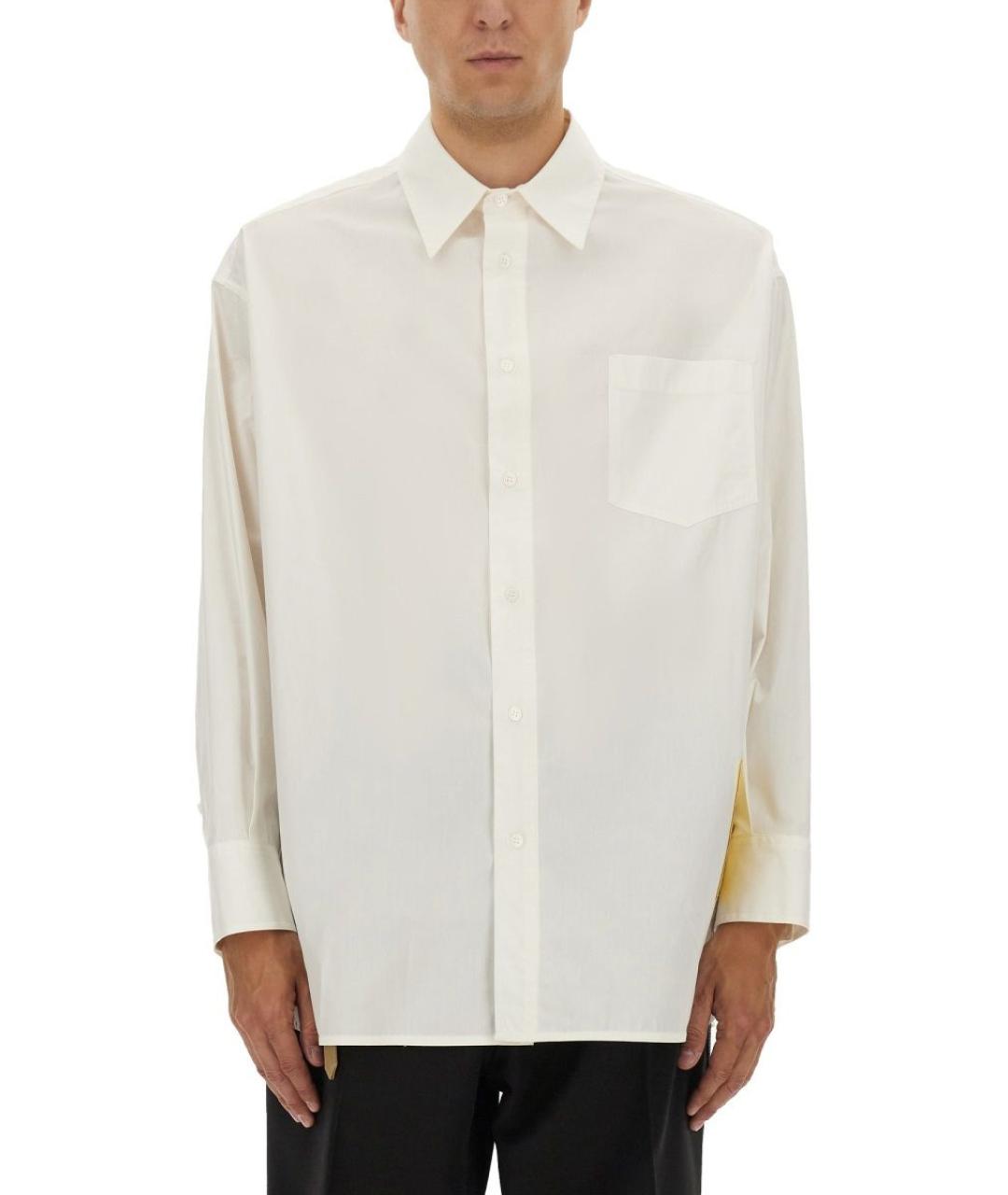 MM6 MAISON MARGIELA Белая хлопковая кэжуал рубашка, фото 2