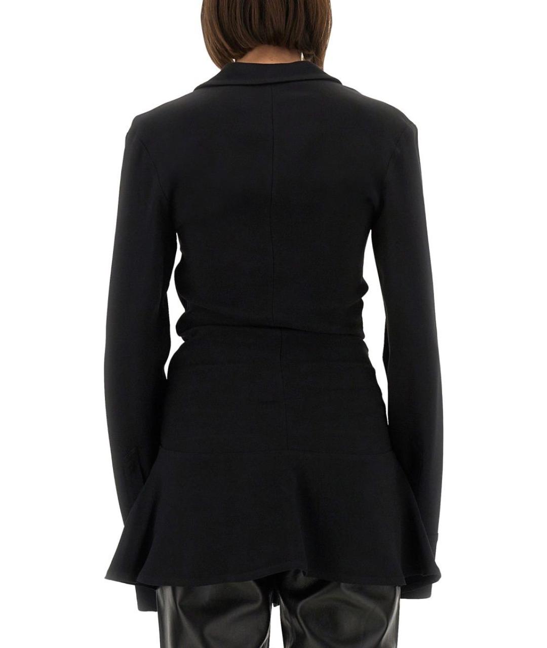 THE ATTICO Черное ацетатное повседневное платье, фото 4