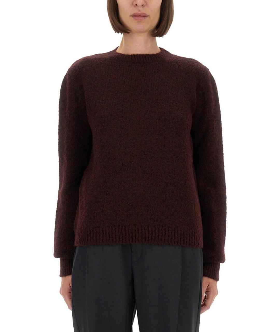 MAISON MARGIELA Бордовый шерстяной джемпер / свитер, фото 2