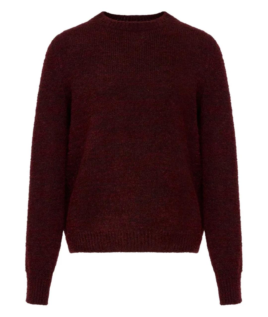 MAISON MARGIELA Бордовый шерстяной джемпер / свитер, фото 1