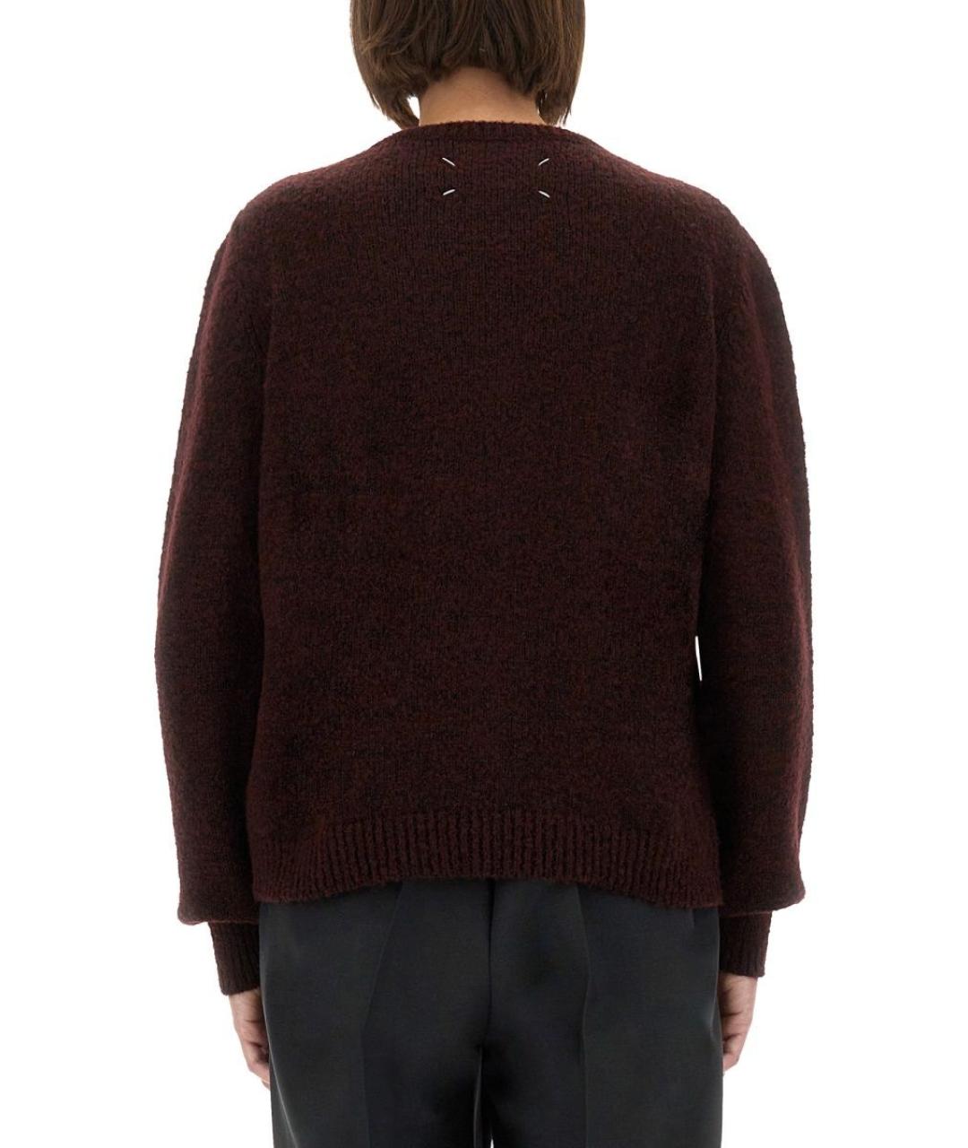 MAISON MARGIELA Бордовый шерстяной джемпер / свитер, фото 4