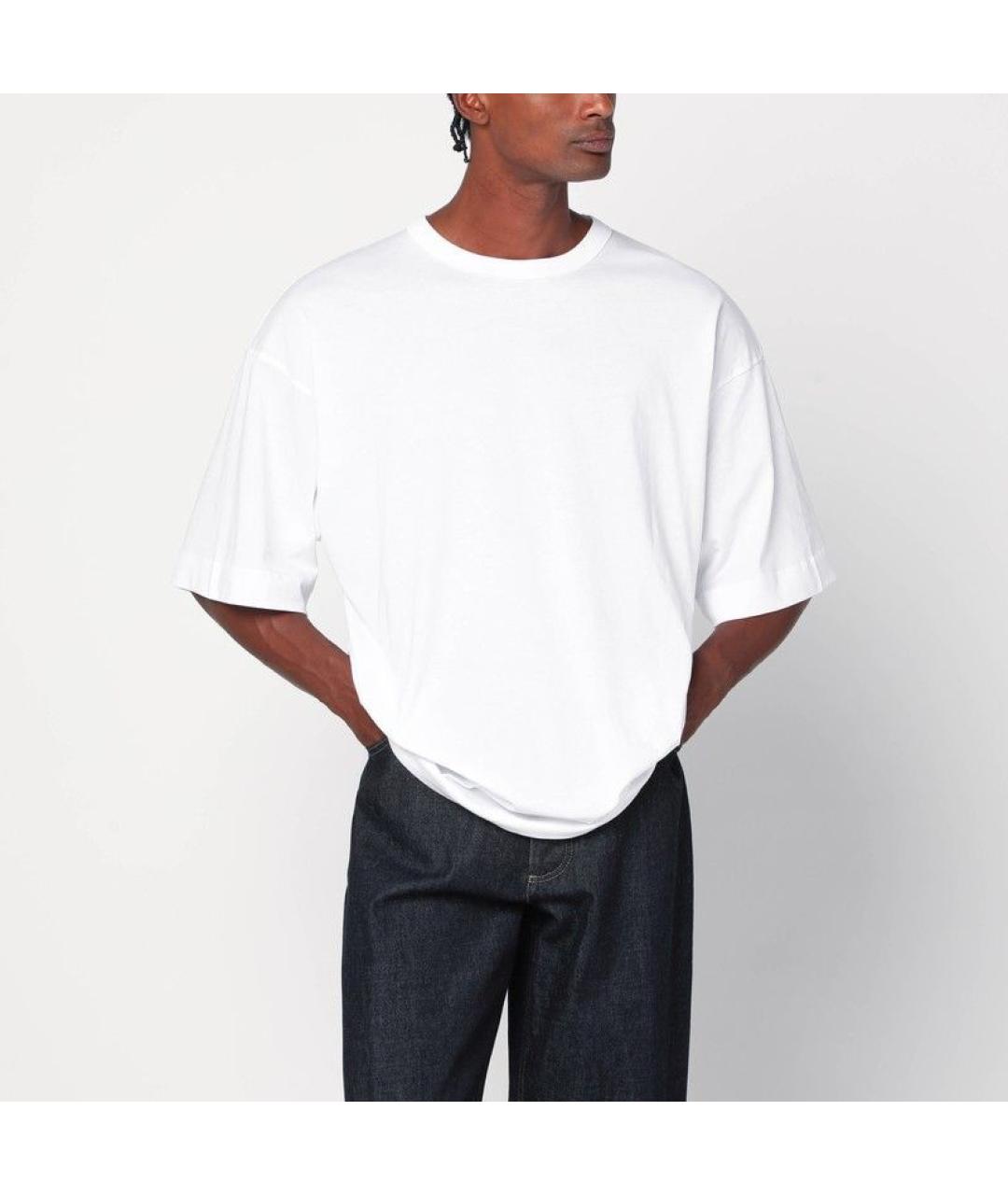DRIES VAN NOTEN Белая хлопковая футболка, фото 2