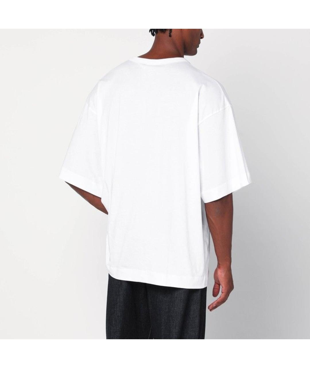 DRIES VAN NOTEN Белая хлопковая футболка, фото 3