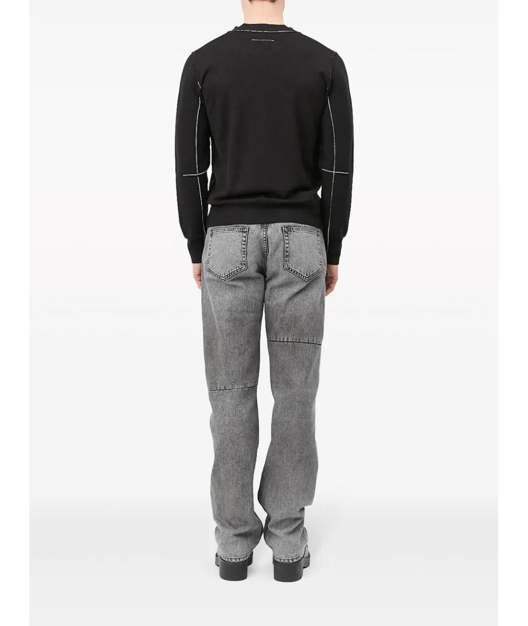 MM6 MAISON MARGIELA Черный хлопковый кардиган, фото 4