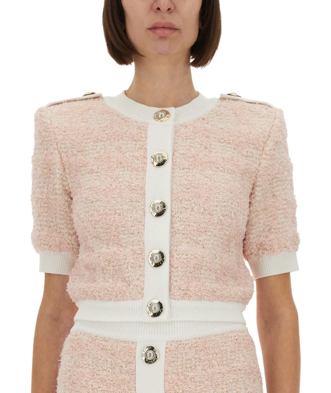 BALMAIN Розовый кардиган, фото 5