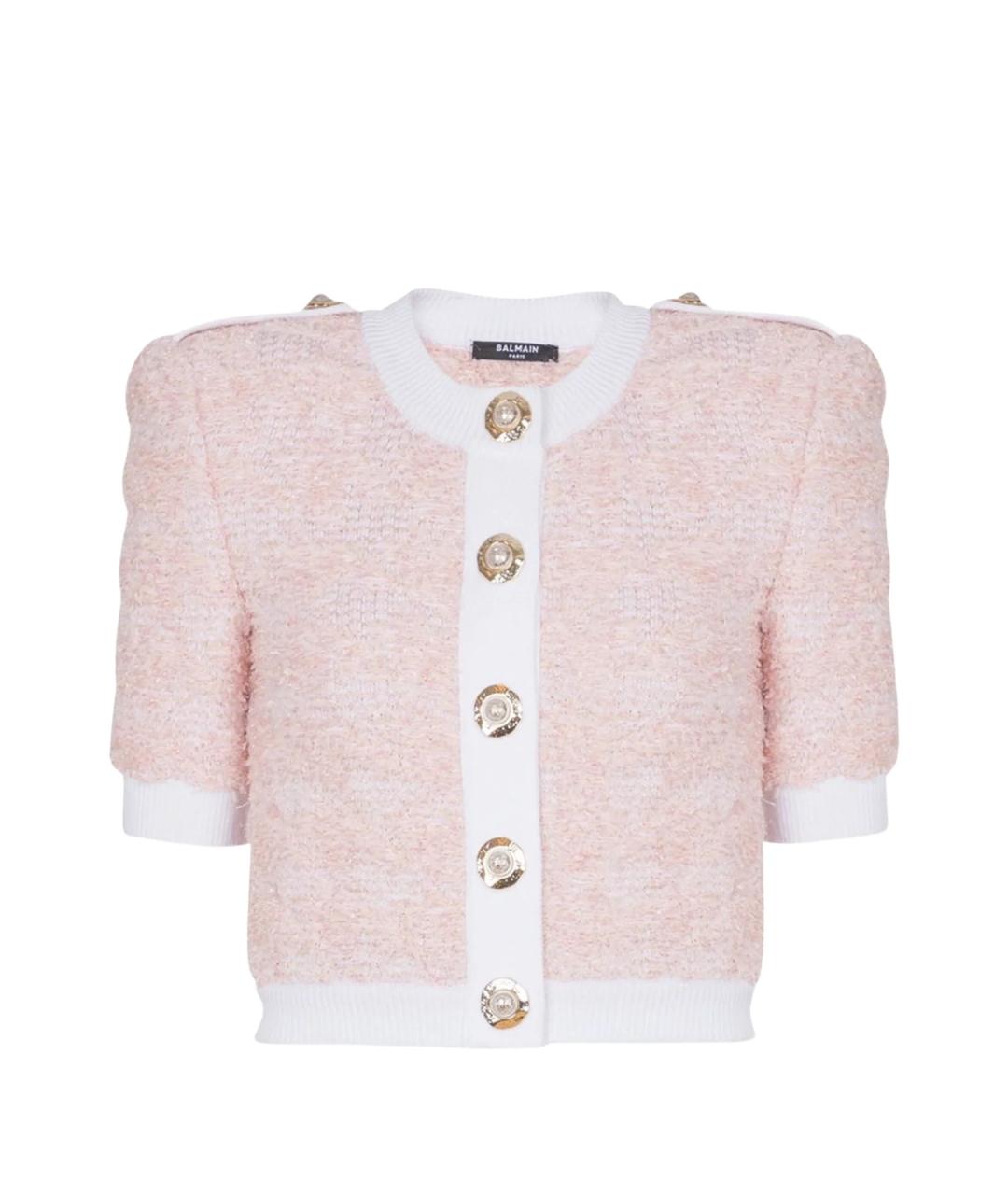 BALMAIN Розовый кардиган, фото 1