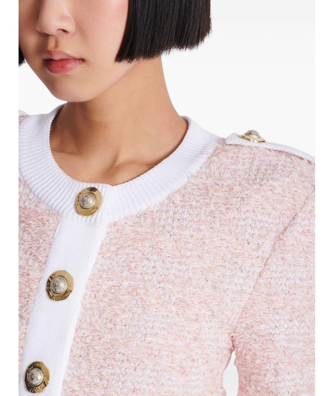 BALMAIN Розовый кардиган, фото 6