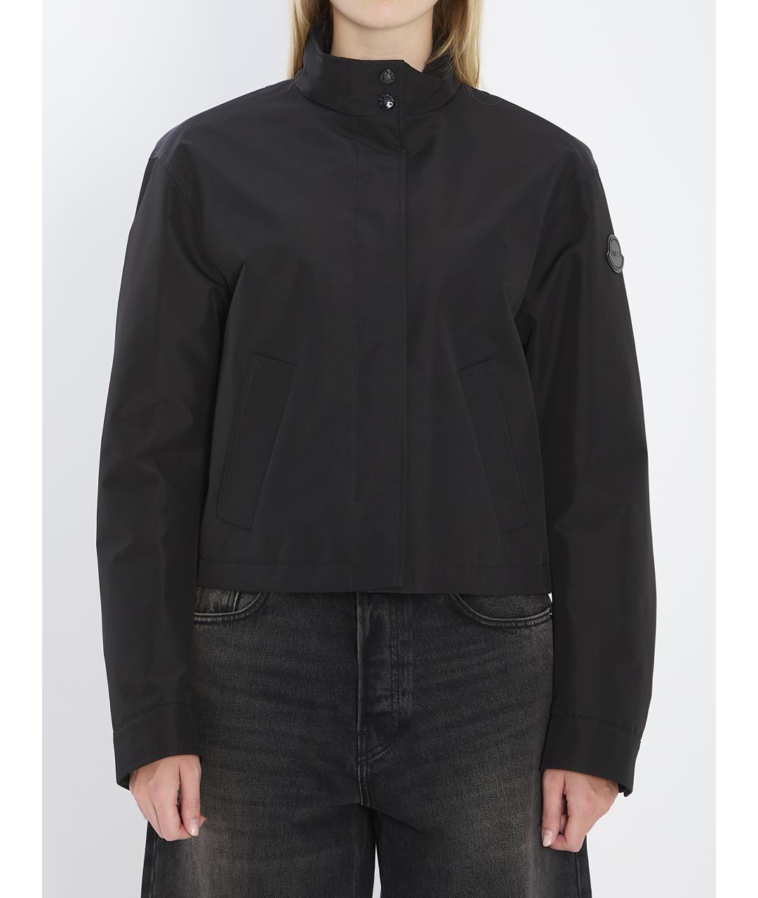 MONCLER Черная полиэстеровая куртка, фото 2