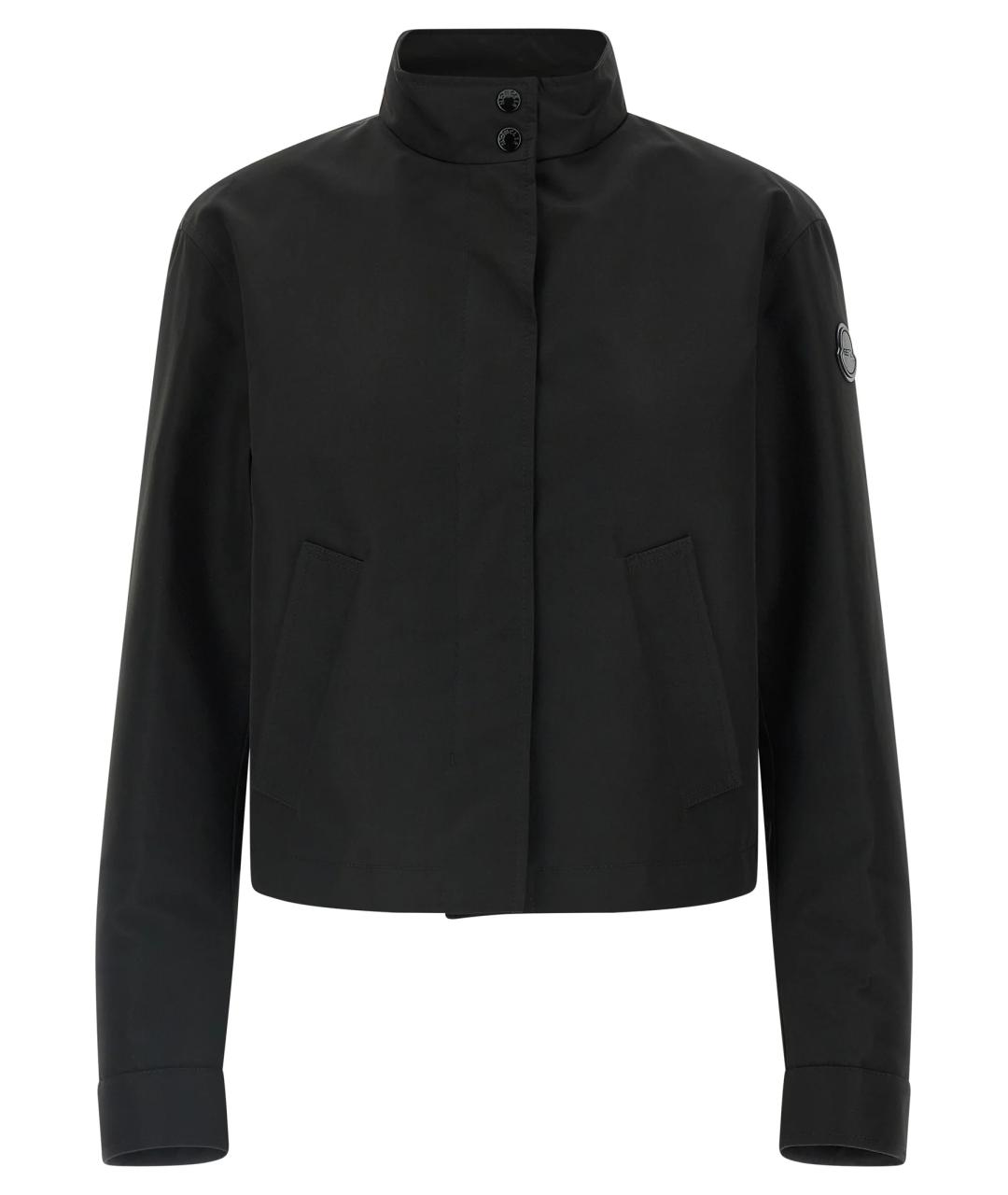 MONCLER Черная полиэстеровая куртка, фото 1