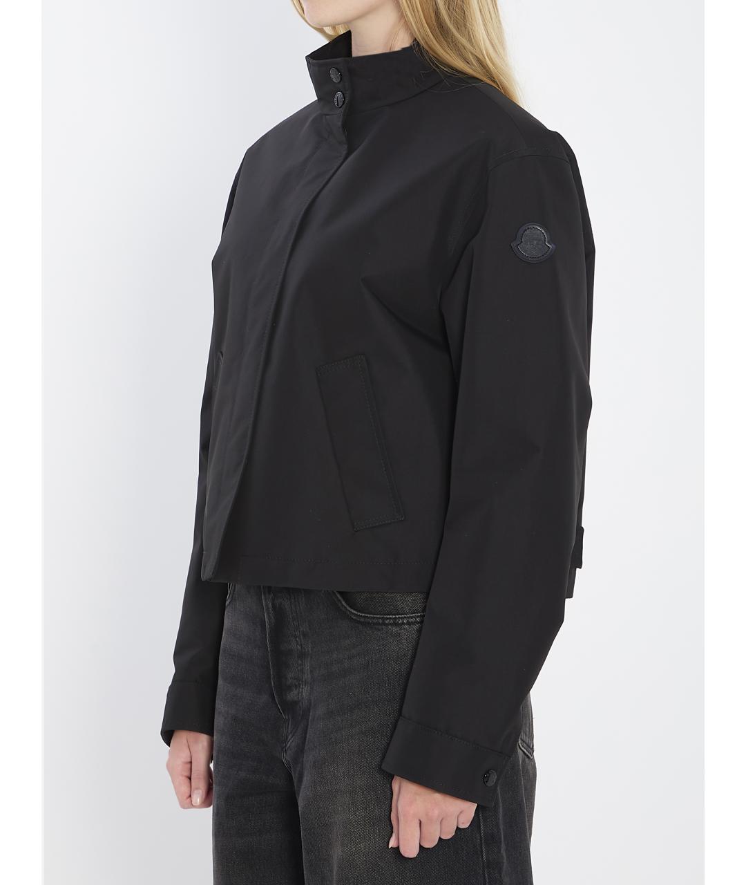 MONCLER Черная полиэстеровая куртка, фото 3
