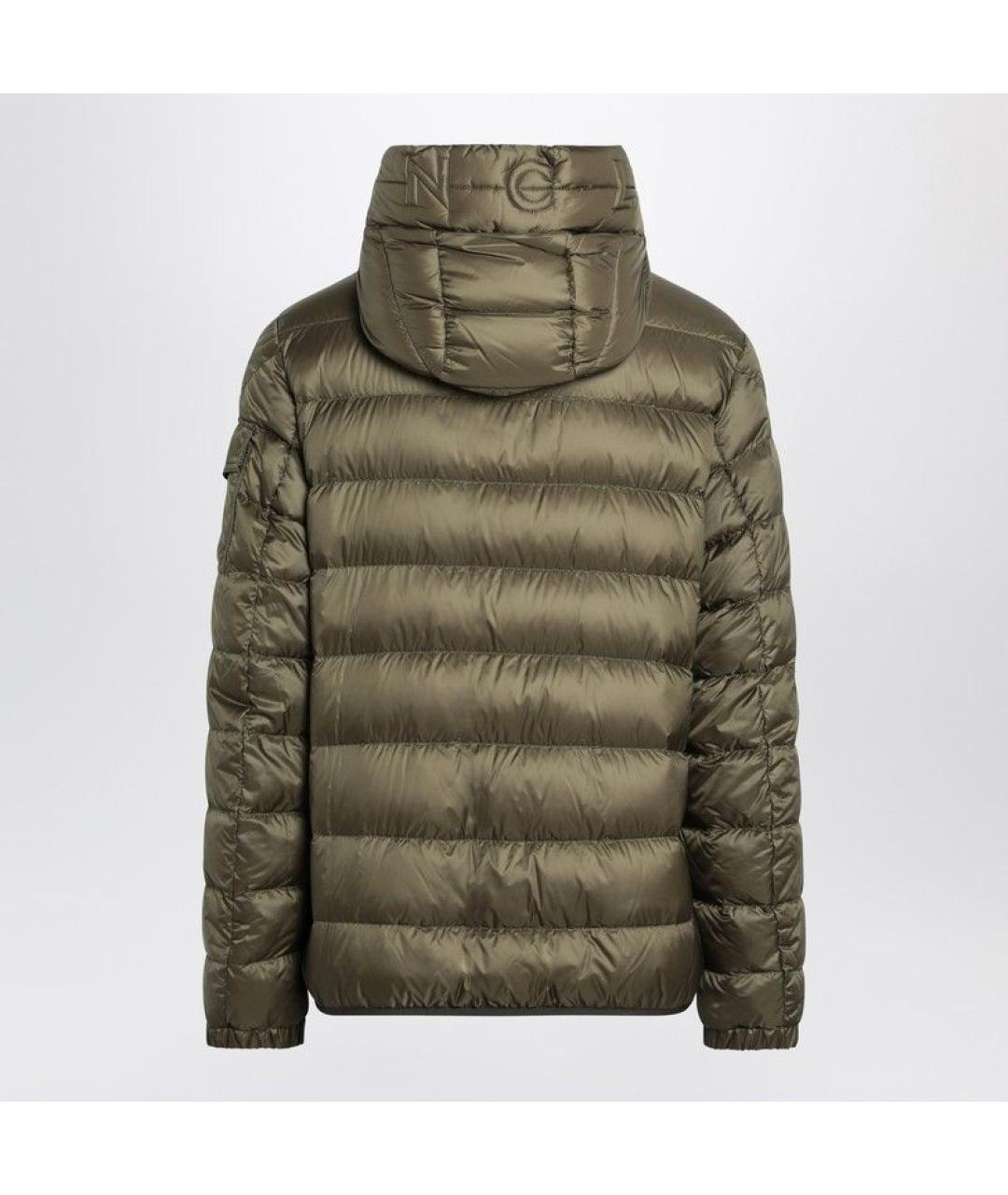 MONCLER Хаки полиэстеровая куртка, фото 2