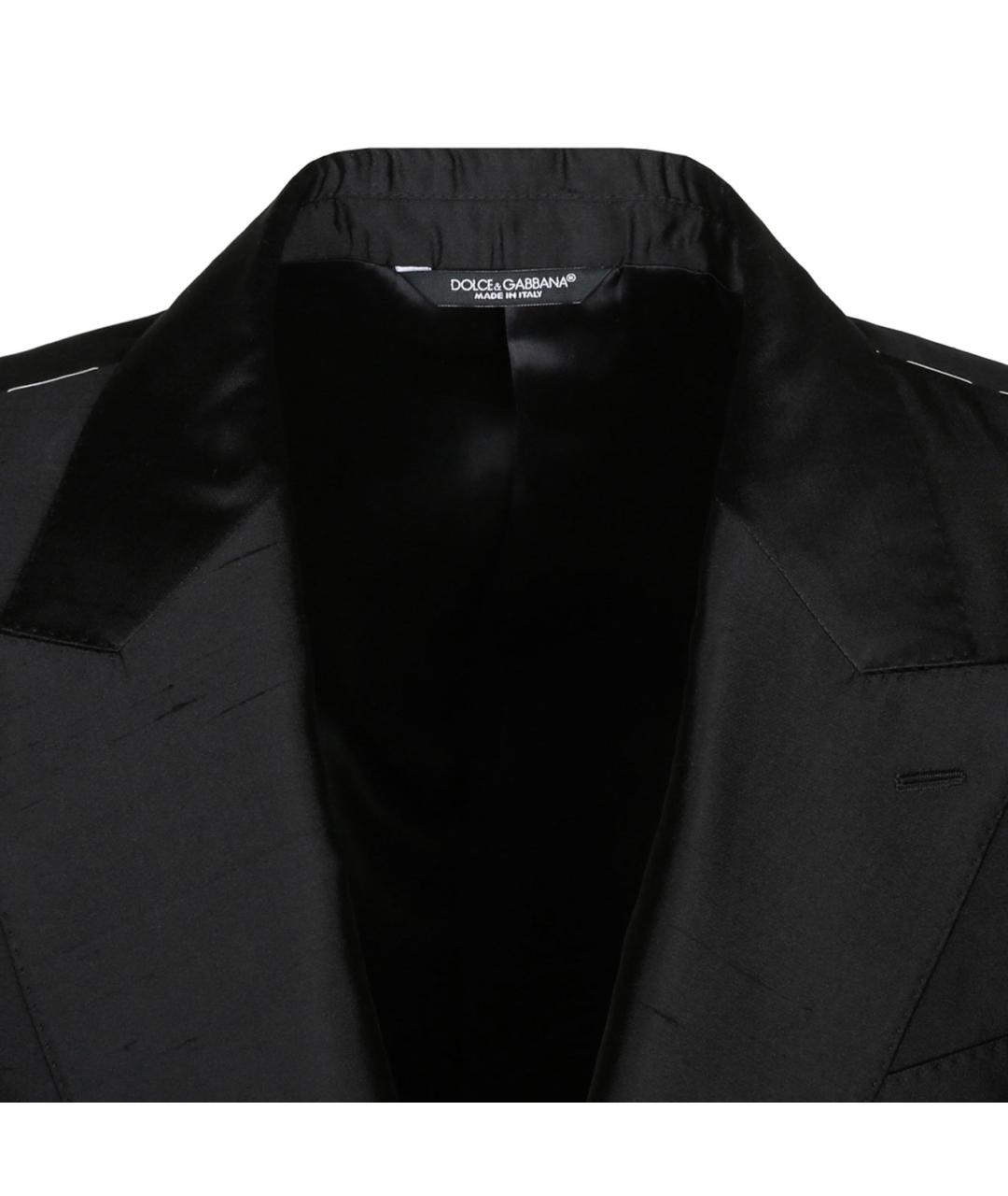 DOLCE&GABBANA Черный классический костюм, фото 4