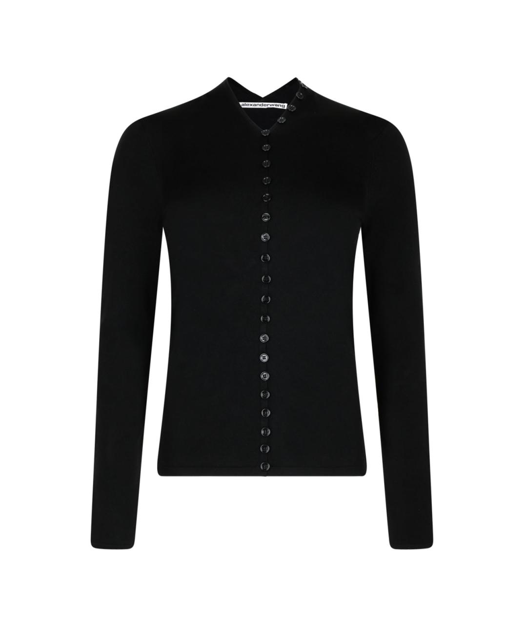 ALEXANDER WANG Черный полиамидовый кардиган, фото 1