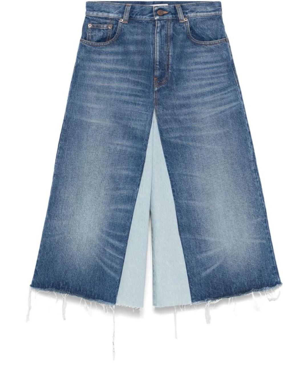 CHLOE Синяя полиэстеровая юбка миди, фото 1