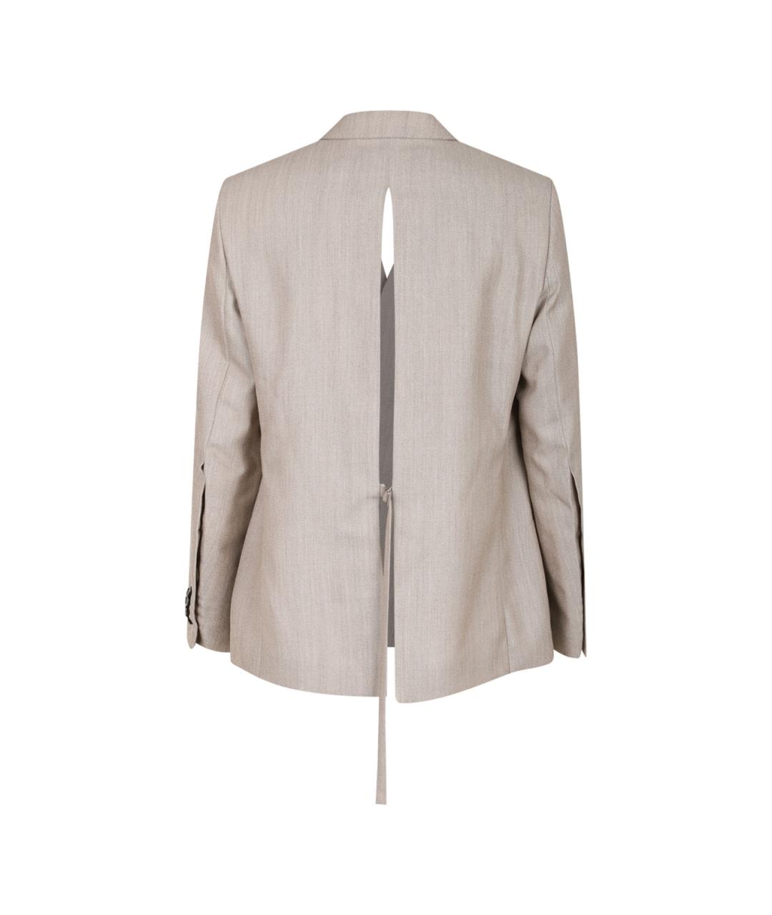 Ami Paris Бежевый шерстяной пиджак, фото 2