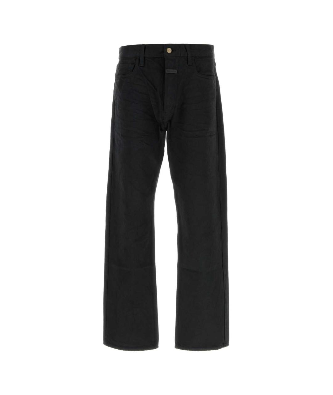 FEAR OF GOD Черные хлопковые прямые джинсы, фото 1