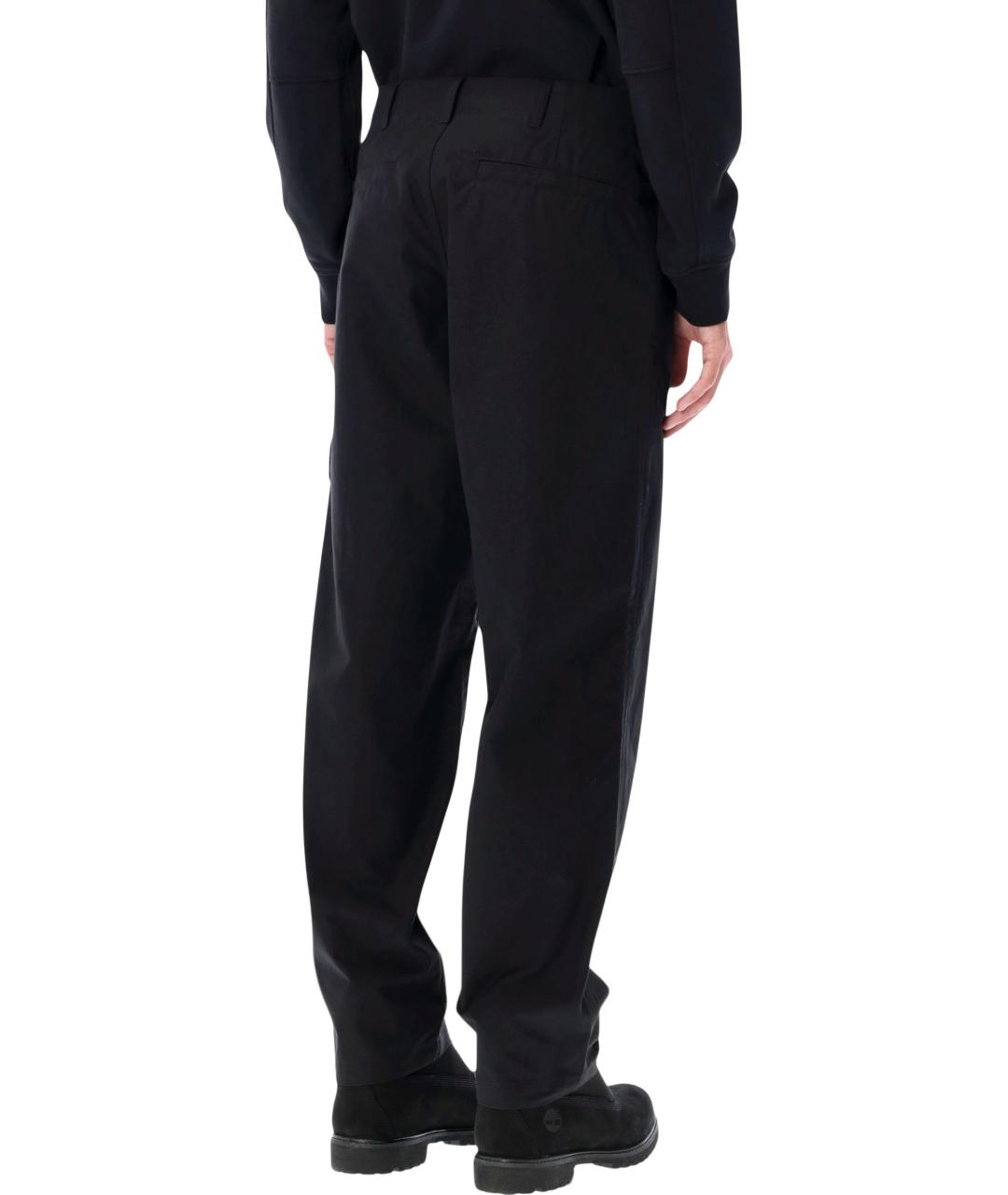 STONE ISLAND Черные хлопковые повседневные брюки, фото 3