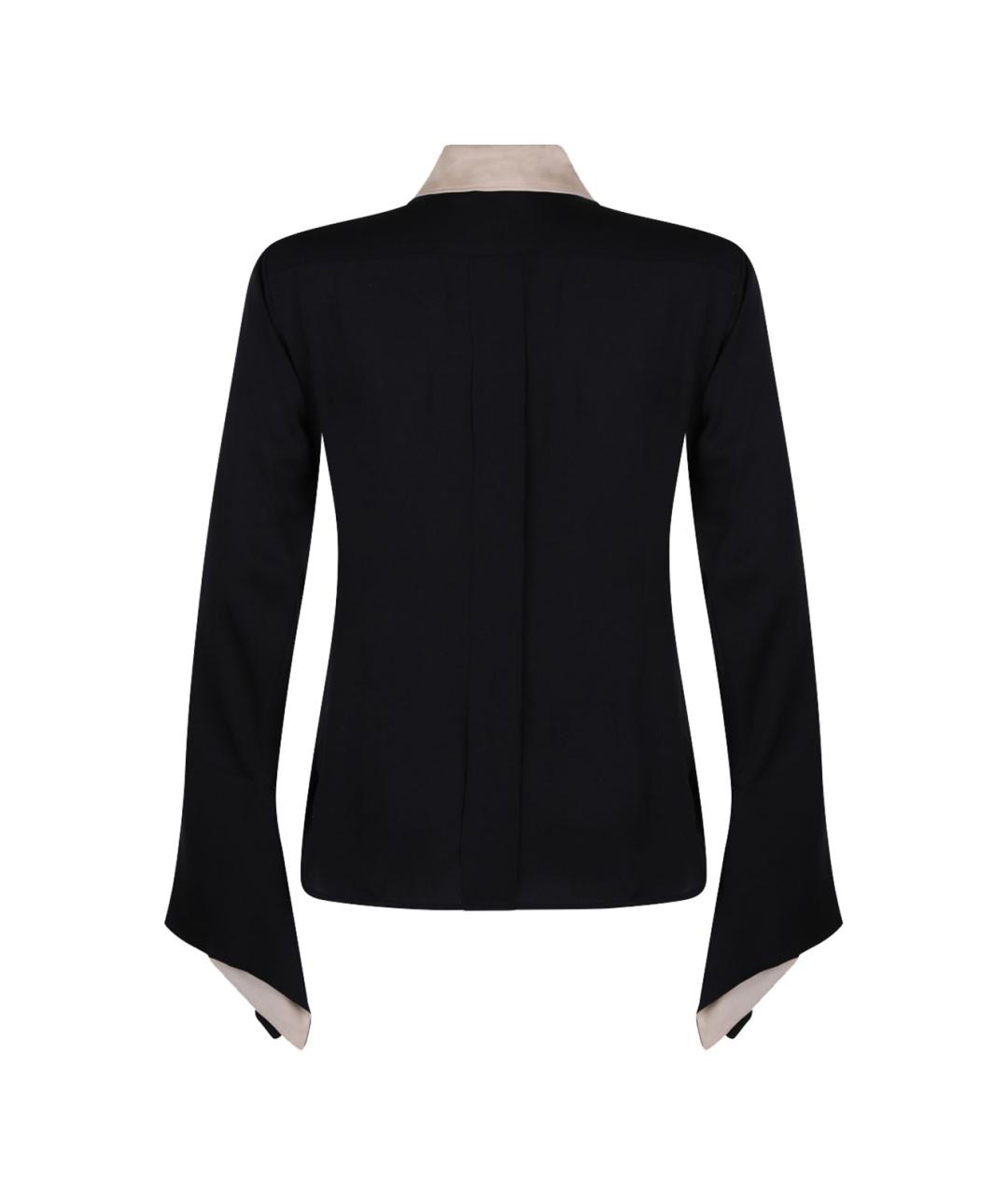 MAX MARA Черная шелковая рубашка, фото 2