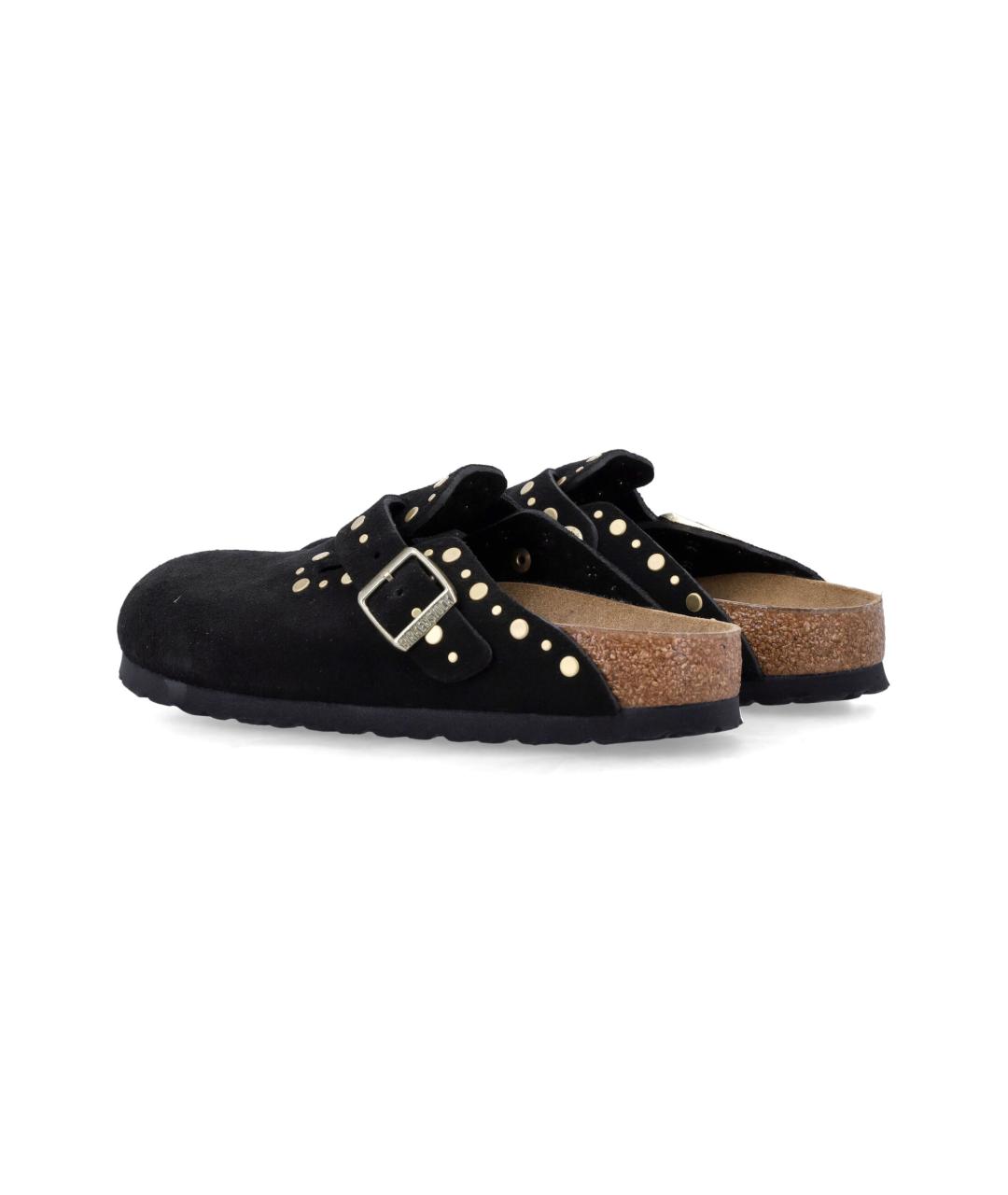 BIRKENSTOCK Черные замшевые мюли, фото 3
