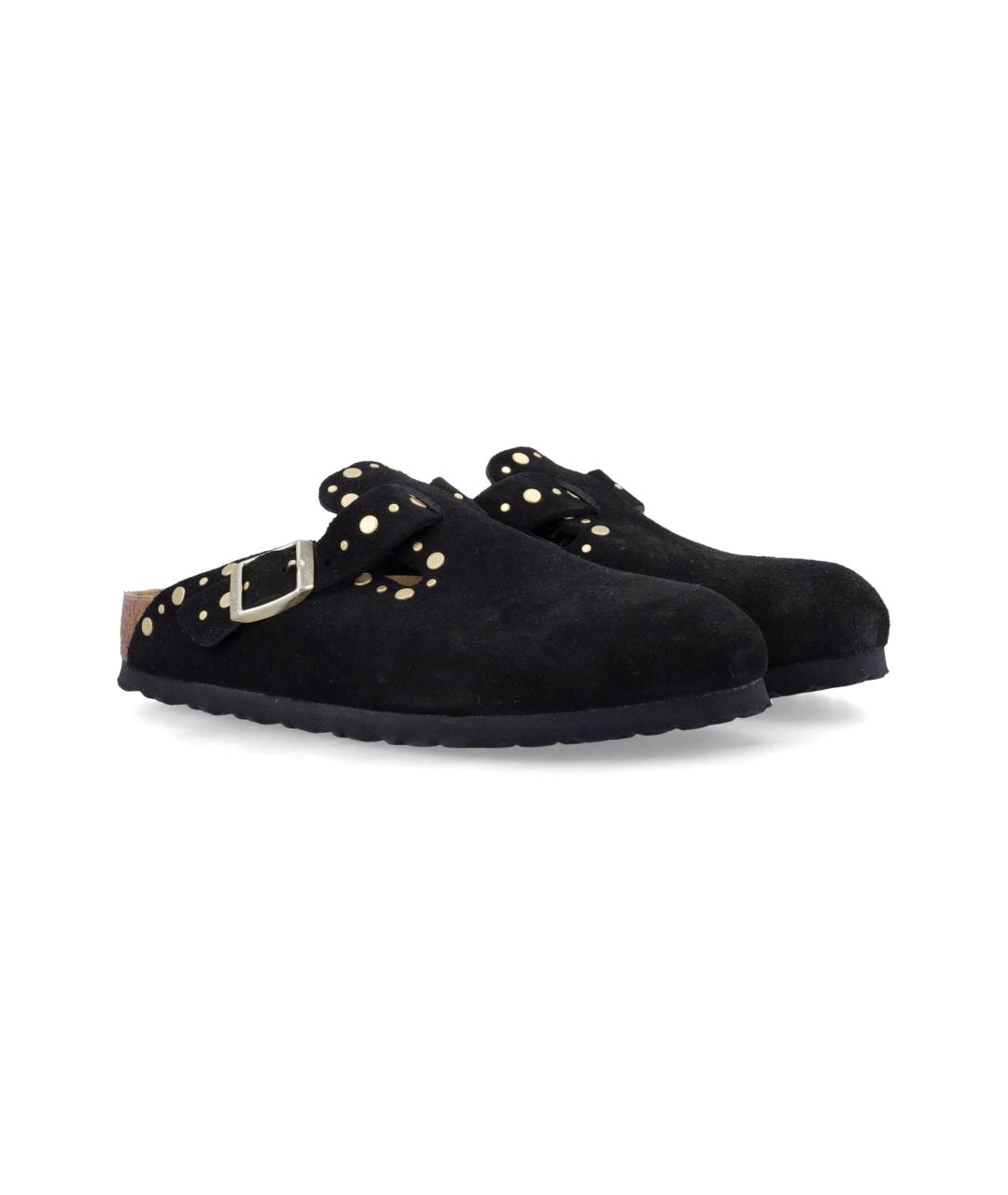 BIRKENSTOCK Черные замшевые мюли, фото 2
