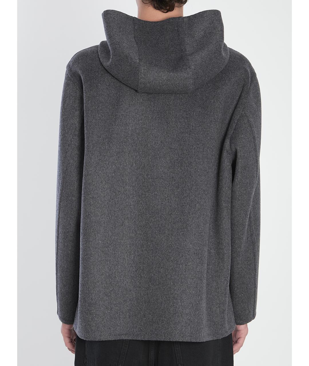 BOTTEGA VENETA Серая шерстяная куртка, фото 5