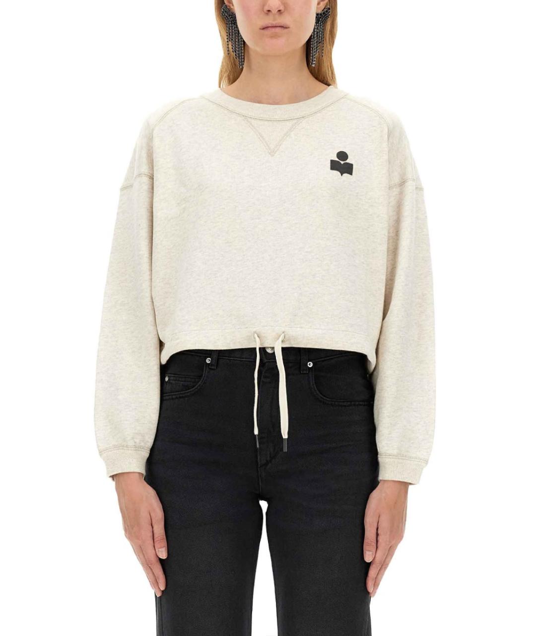 ISABEL MARANT Белый хлопковый джемпер / свитер, фото 2