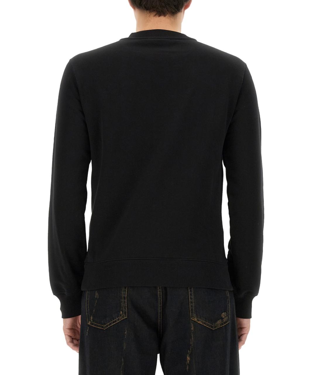 DOLCE&GABBANA Черный хлопковый джемпер / свитер, фото 6