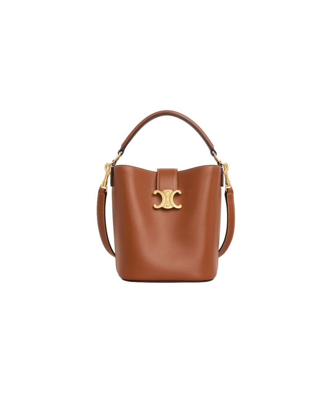 CELINE Коричневая кожаная сумка тоут, фото 1