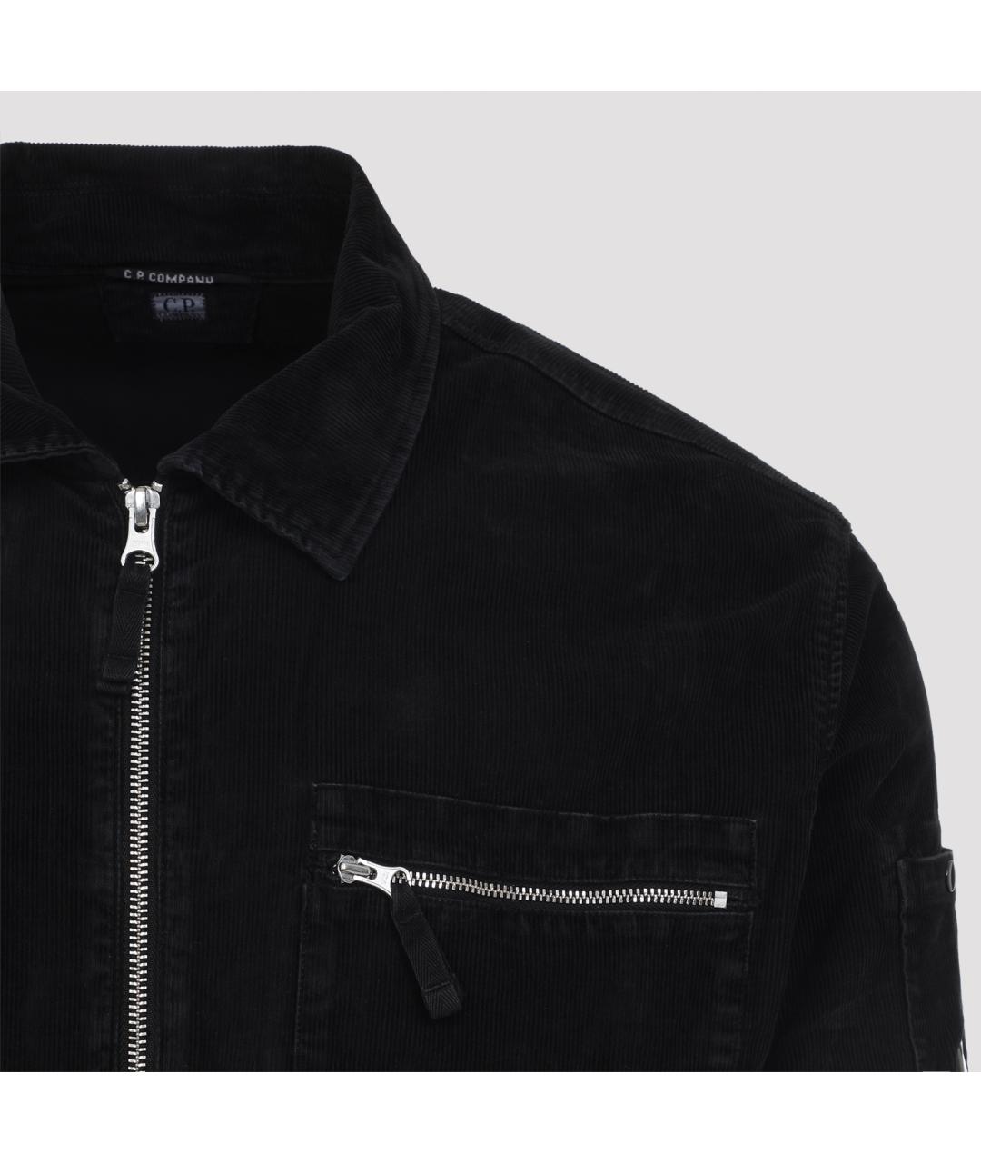 CP COMPANY Черная хлопковая кэжуал рубашка, фото 4
